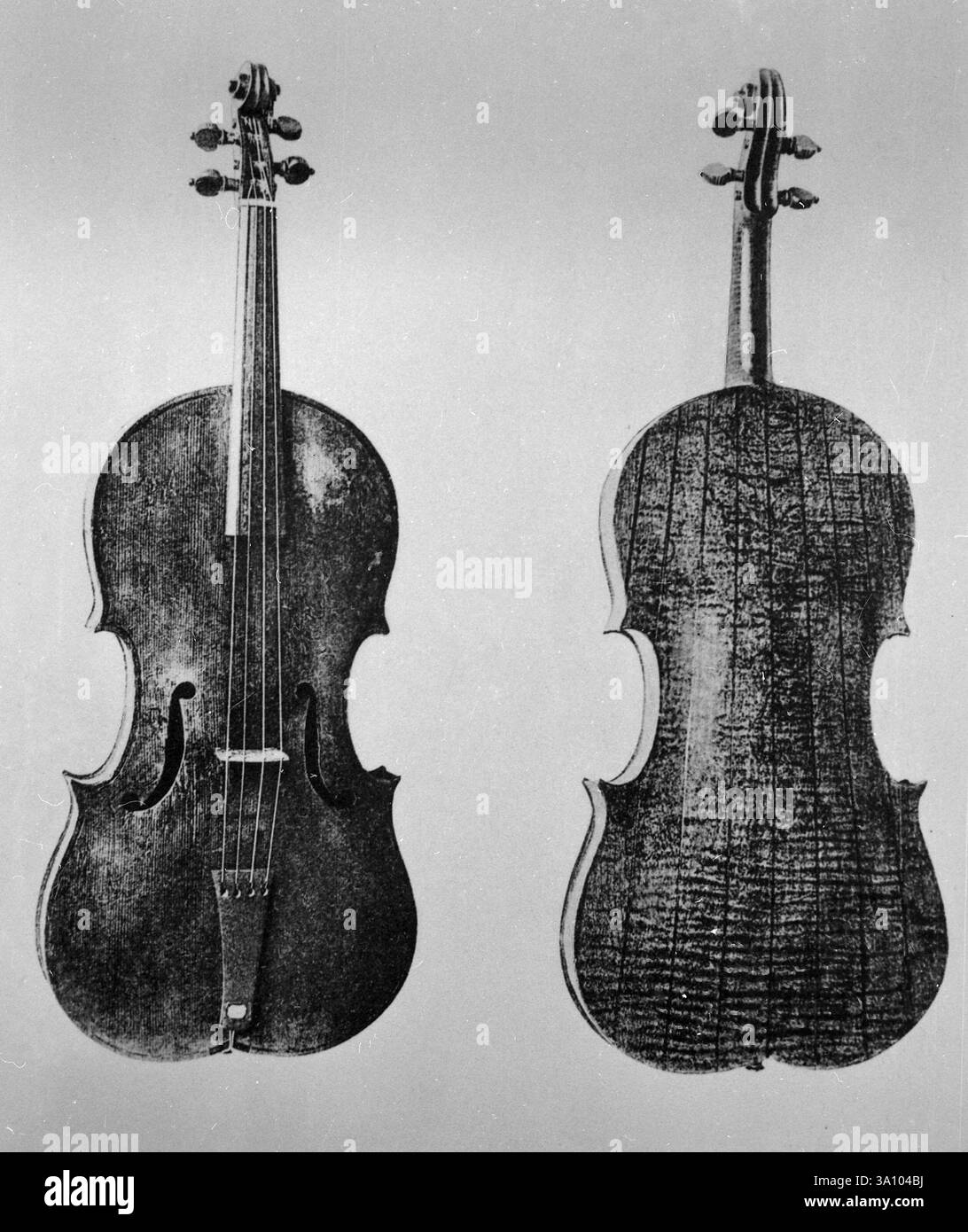 Lyre à bras transformée en alto à quatre cordes, par le luthier italien Ventura Linarol, Venise des années 1600 Banque D'Images