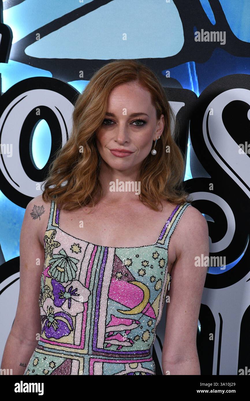 Los Angeles, Californie, États-Unis 5 mars 2025 L'actrice Valyn Hall assiste à la première saison de la série originale de HBO The Righteous Gemstones au Paramount Theatre le 5 mars 2025 à Los Angeles, Californie, États-Unis. Photo de Barry King/Alamy Live News Banque D'Images