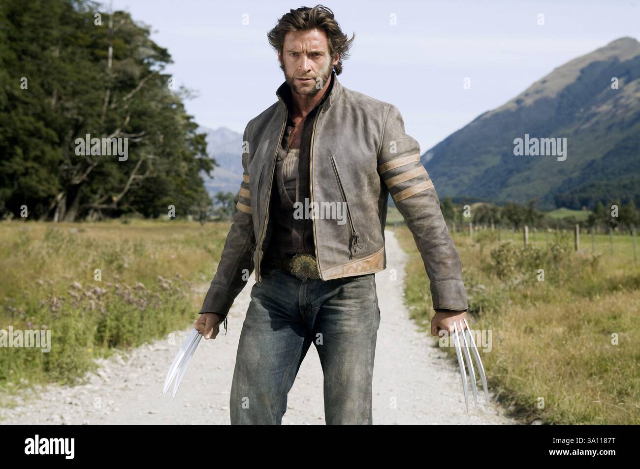 X-Men Origins Wolverine Hugh Jackman Banque D'Images
