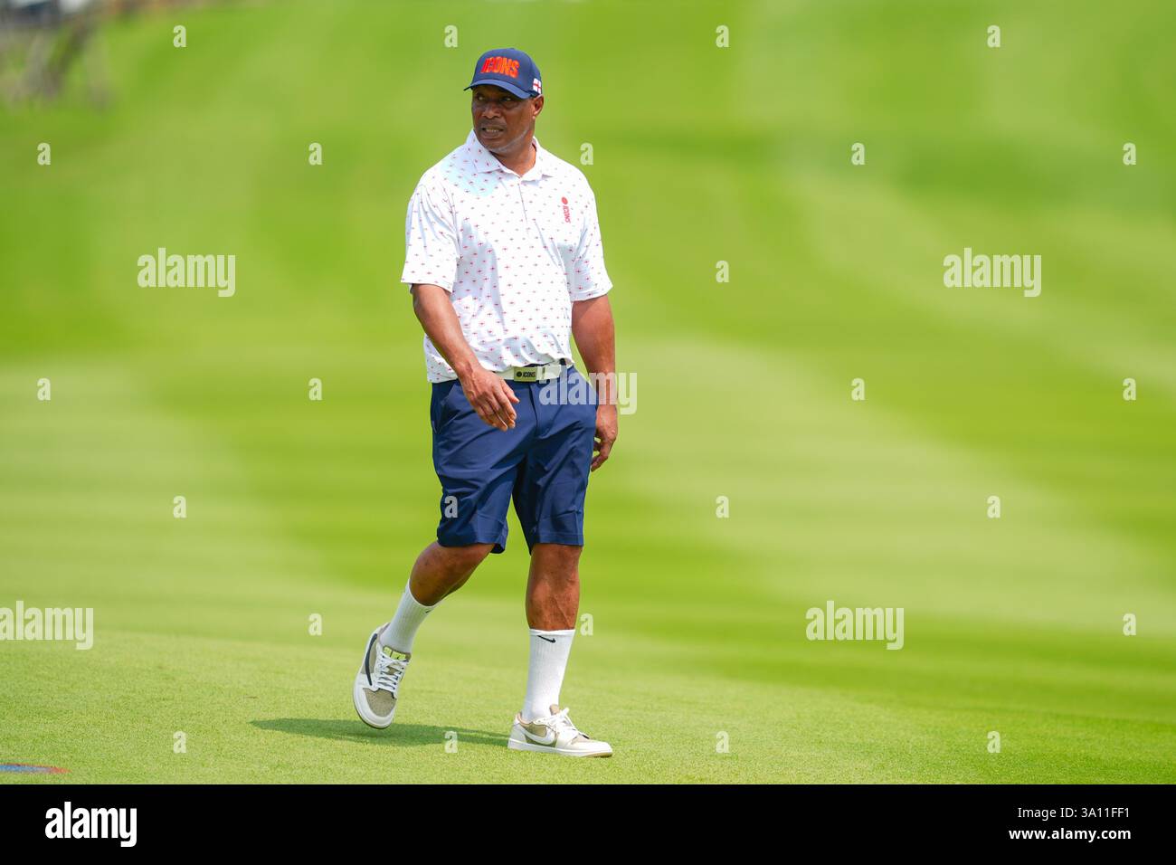 Bangkok, Thaïlande. 01 mars 2025. Paul Ince a vu de l'action lors de son match de quatre balles le premier jour du tournoi Reignwood Icons of Football à Bangkok au Robinswood Golf Club. Crédit : SOPA images Limited/Alamy Live News Banque D'Images