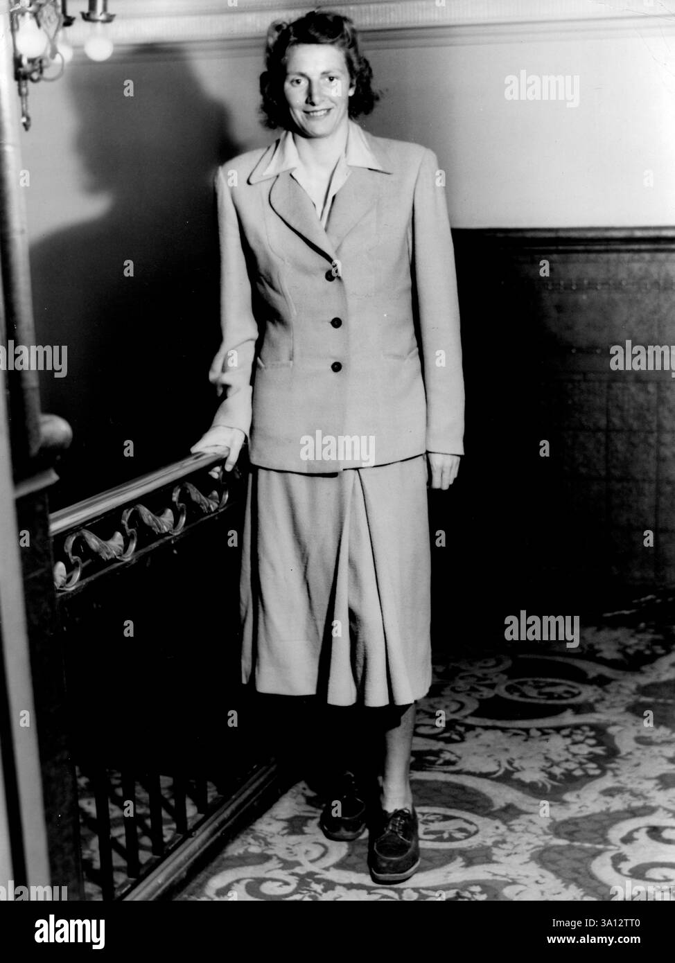 MRS Fanny Blankers-Koen - athlète. 2 février 1949. Banque D'Images