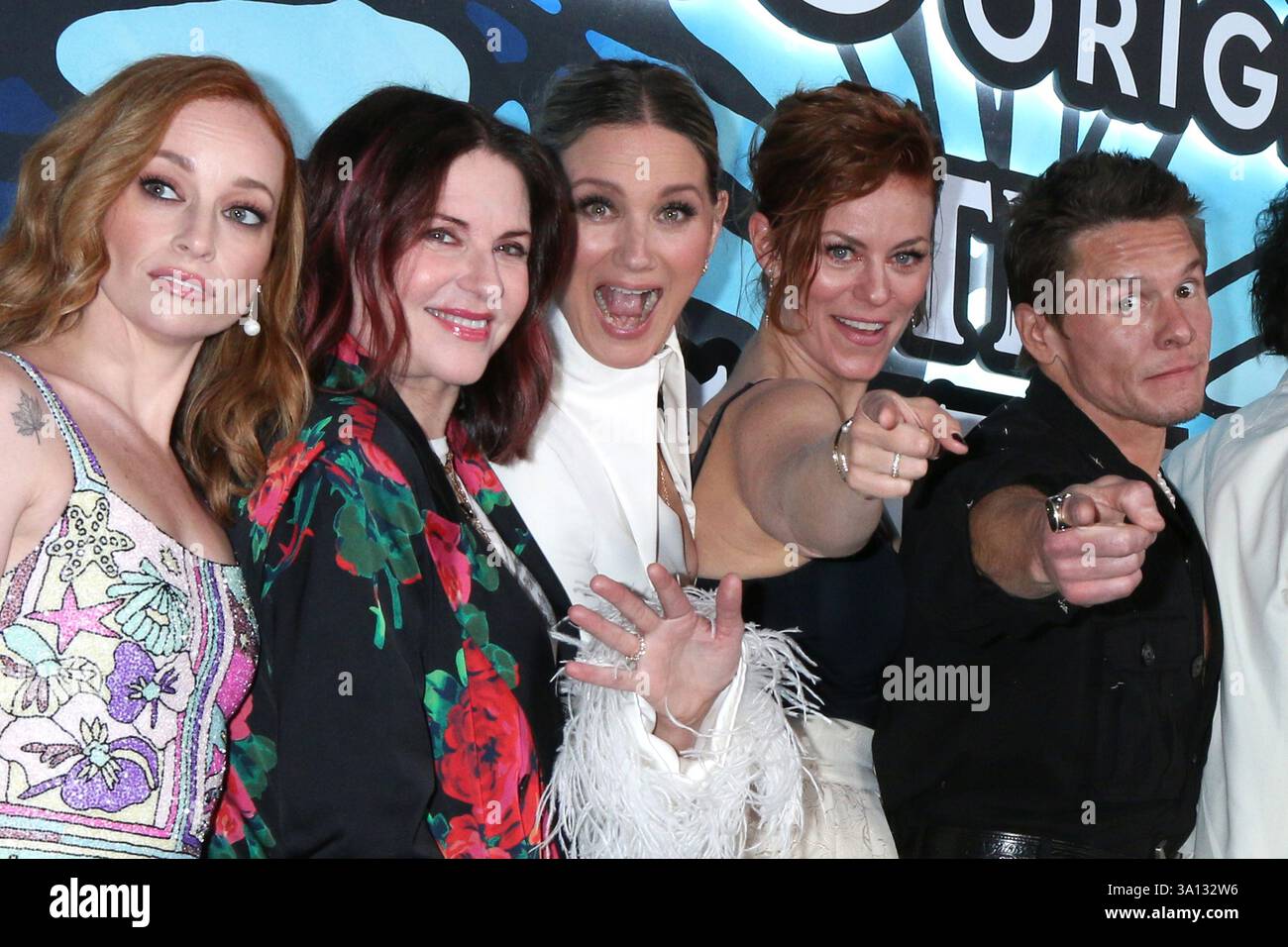 Los Angeles, États-Unis. 05 mars 2025. LOS ANGELES - 5 MARS 2025 : Valyn Hall, Megan Mullally, Jennifer Nettles, Cassidy Freeman, Tony Cavalero à The Righteous Gemstones - Season four Globeal Premiere Event aux Paramount Studios le 5 mars 2025 à Los Angeles, CA (photo de Katrina Jordan/Sipa USA) crédit : Sipa USA/Alamy Live News Banque D'Images