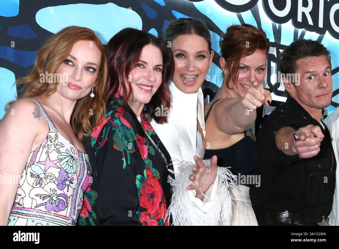 Los Angeles, États-Unis. 05 mars 2025. LOS ANGELES - 5 MARS 2025 : Valyn Hall, Megan Mullally, Jennifer Nettles, Cassidy Freeman, Tony Cavalero à The Righteous Gemstones - Season four Globeal Premiere Event aux Paramount Studios le 5 mars 2025 à Los Angeles, CA (photo de Katrina Jordan/Sipa USA) crédit : Sipa USA/Alamy Live News Banque D'Images
