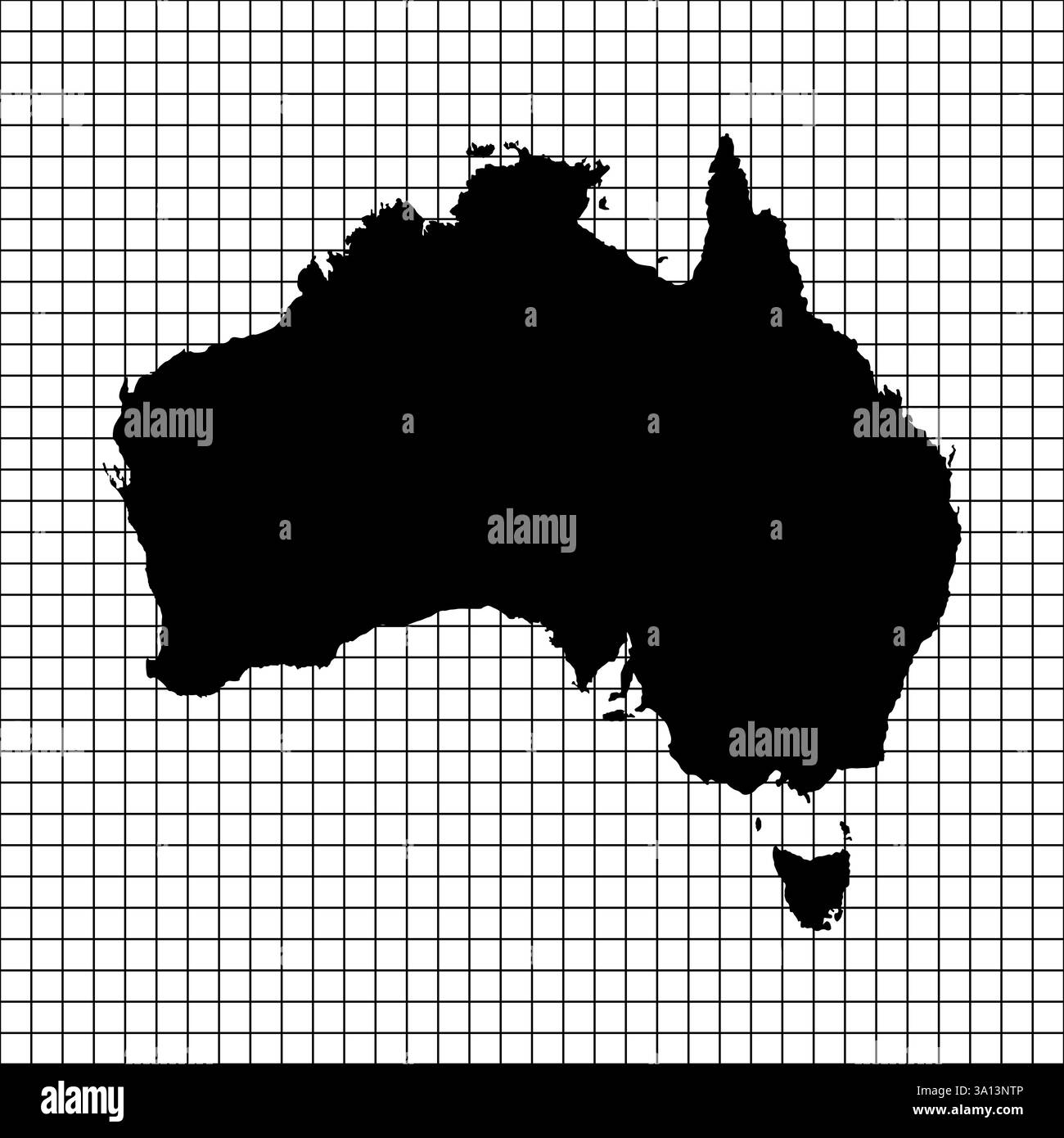 Carte de l'Australie, signe silhouette. World Map Globe. Illustration vectorielle isolée sur fond transparent. Continent africain Illustration de Vecteur