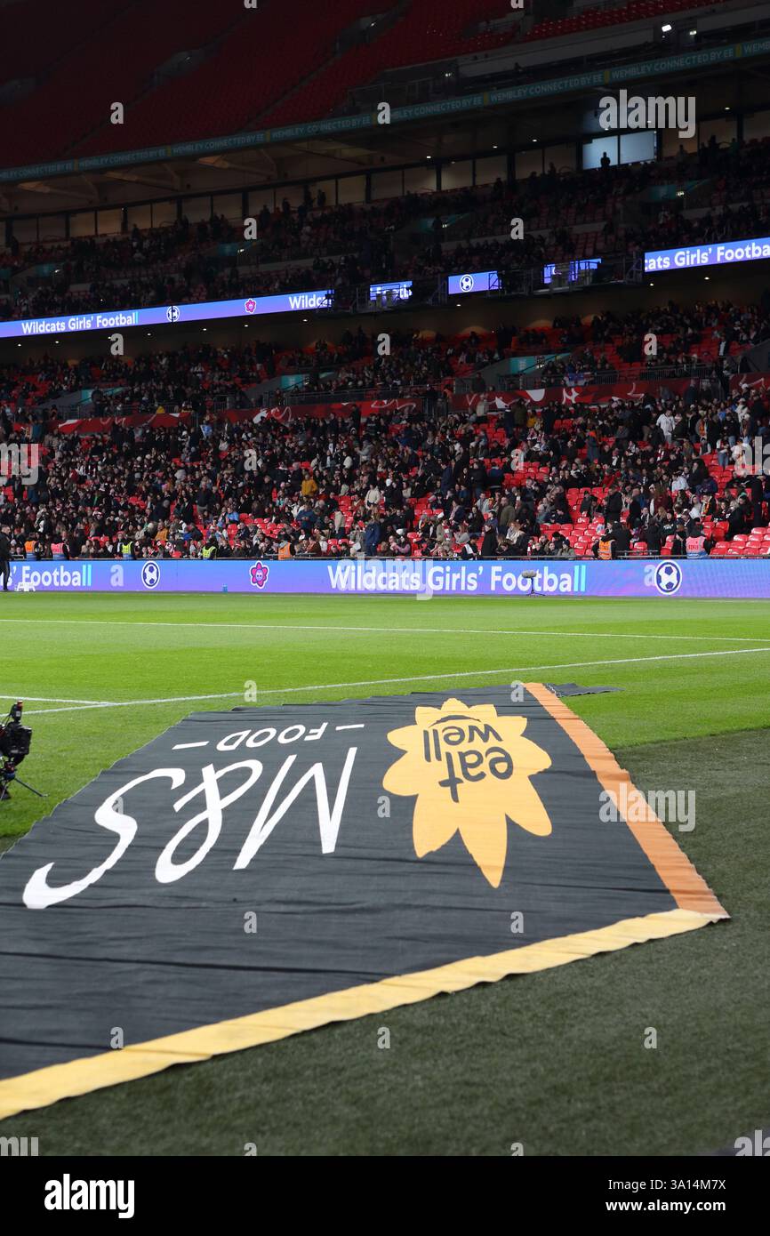Angleterre Lionesses v Espagne Wembley Stadium Londres Angleterre Royaume-Uni 26 février 2025 UEFA Women's Nations League Banque D'Images