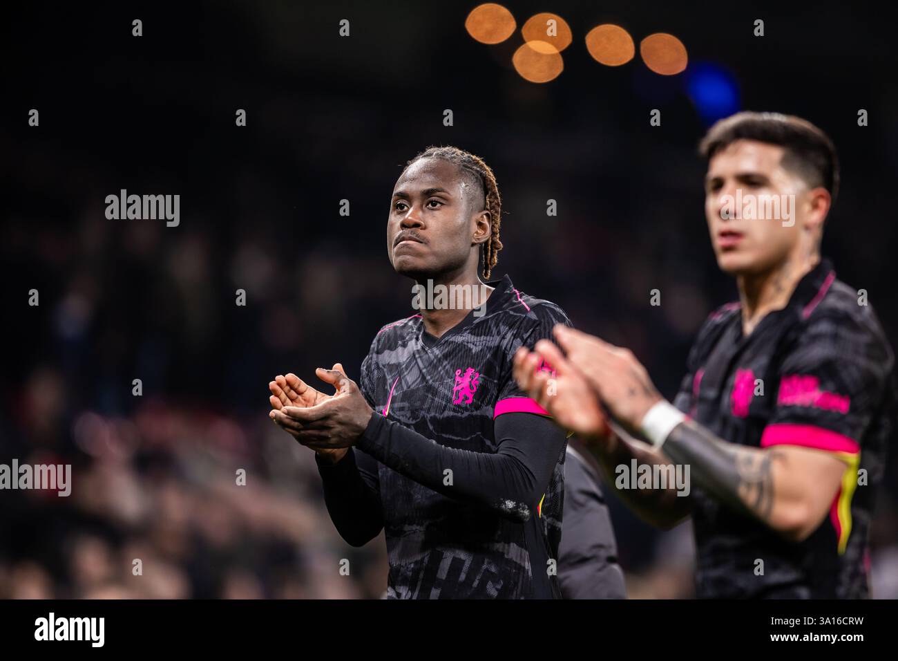Copenhague, Danemark. 06 mars 2025. Trevoh Chalobah du Chelsea FC vu après le match de l'UEFA Conference League entre le FC Copenhague et le Chelsea FC à Parken à Copenhague. Crédit : Gonzales photo/Alamy Live News Banque D'Images