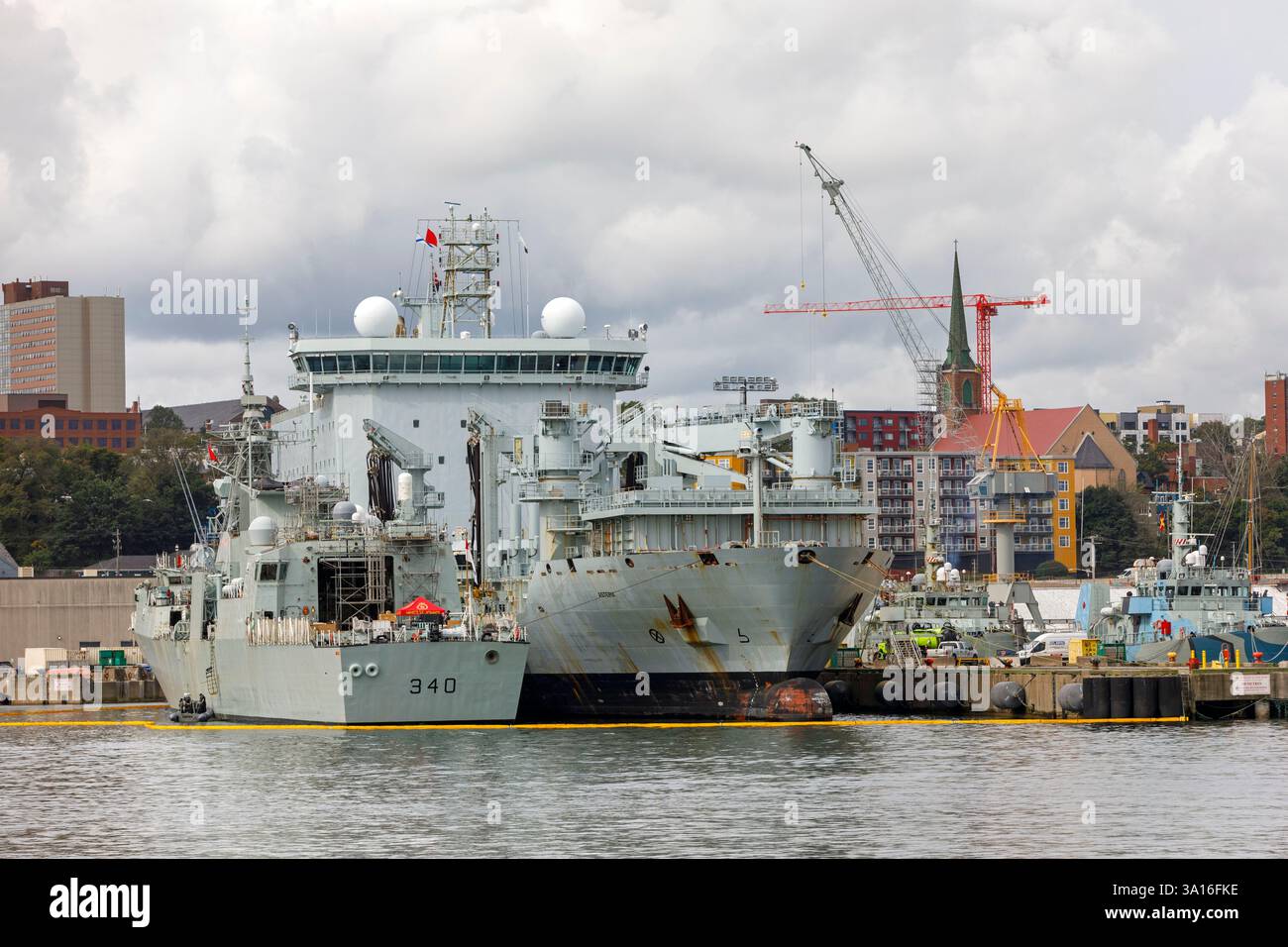 Canada, province de la Nouvelle-Écosse, Halifax, le front de mer, le port militaire Banque D'Images