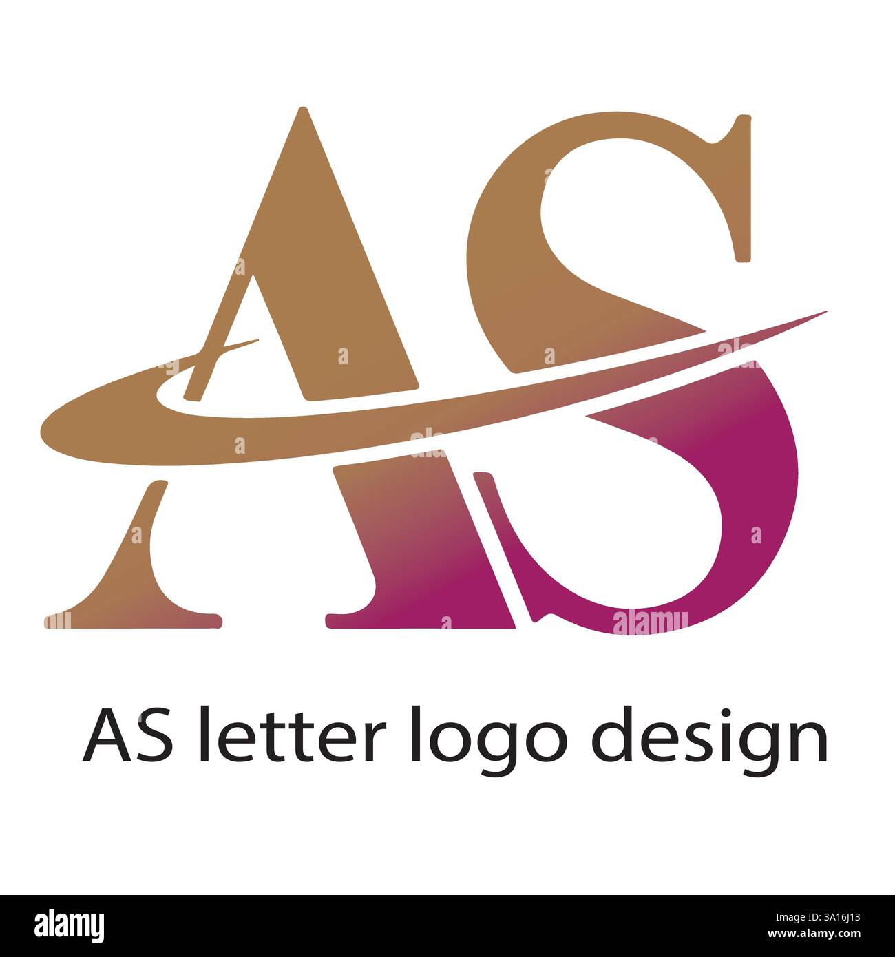 EN TANT QUE lettre logo design lettre logo design Illustration de Vecteur