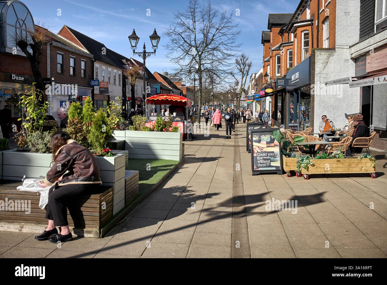 Solihull Town centre, High Street, Warwickshire, West Midlands, Angleterre, ROYAUME-UNI Banque D'Images