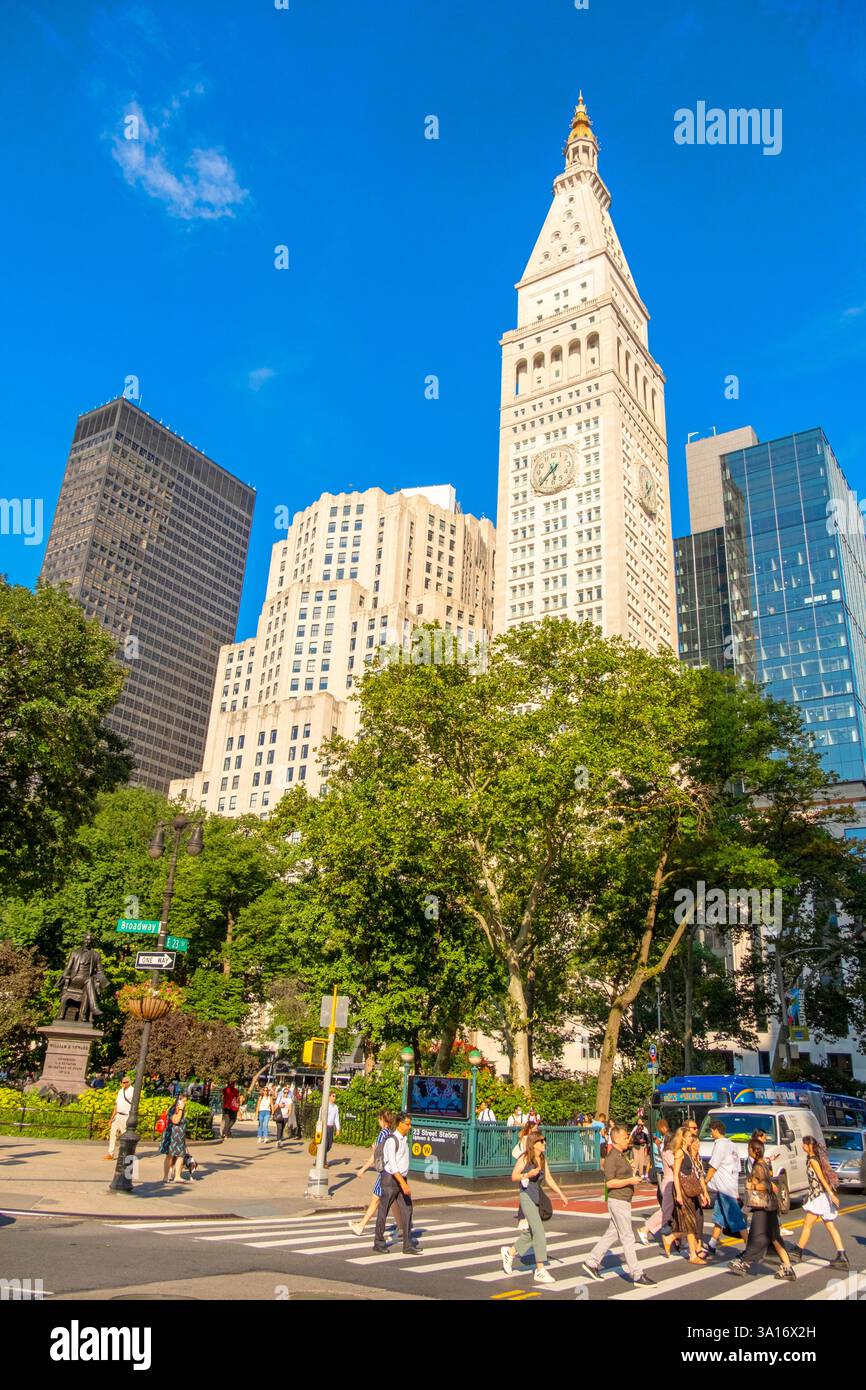 États-Unis, État de New York, New York City, Manhattan, Madison Square, le bâtiment New York Edition Banque D'Images