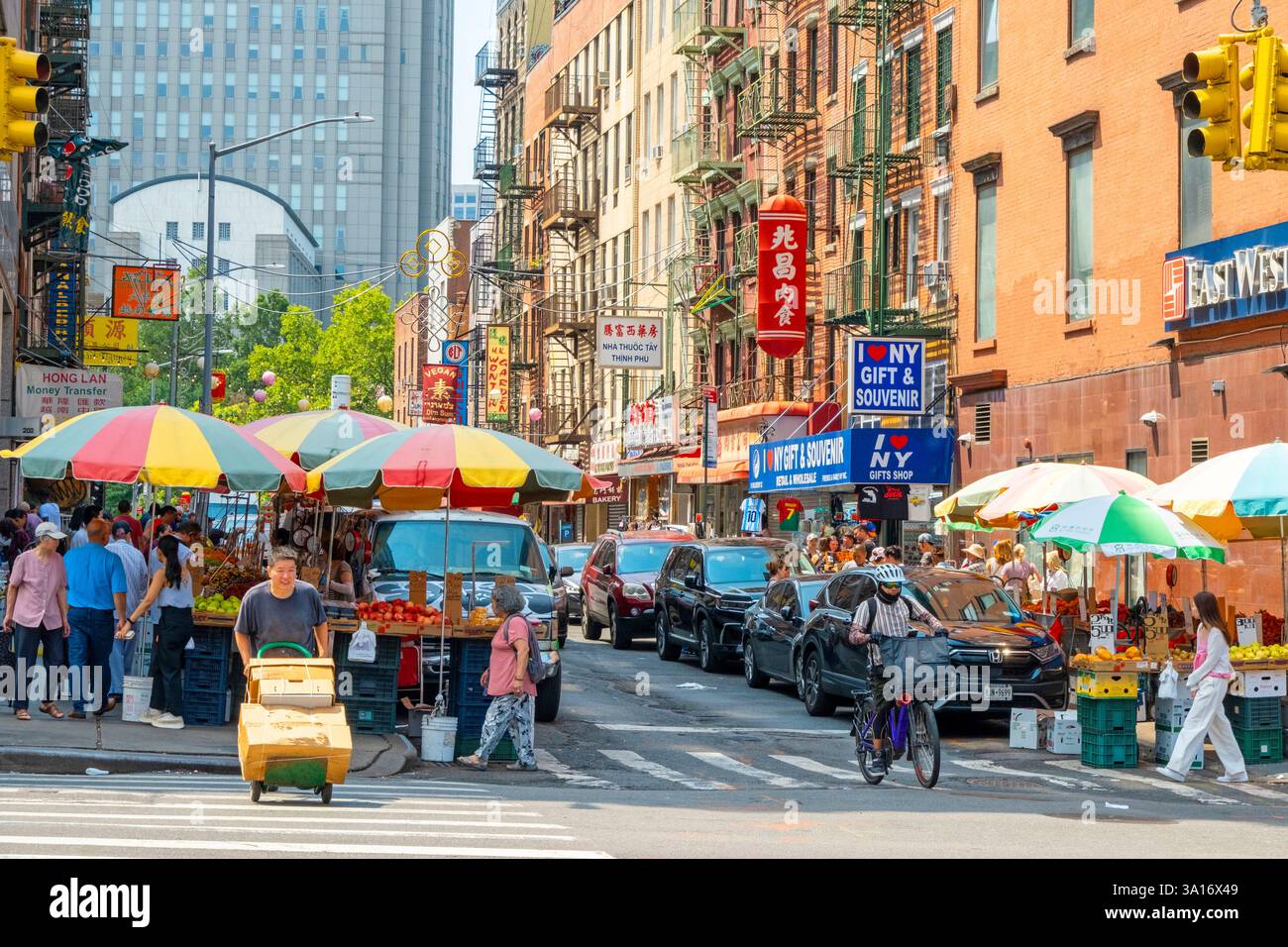 États-Unis, État de New York, New York City, Manhattan, Chinatown Banque D'Images