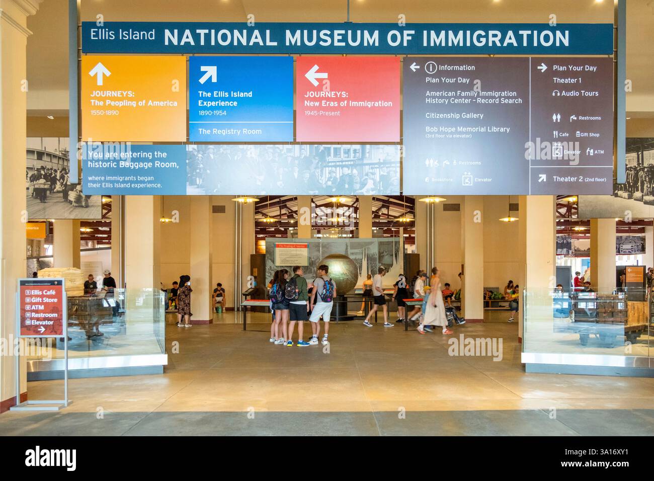 États-Unis, État de New York, New York City, Ellis Island, Musée national d'histoire de l'immigration Banque D'Images