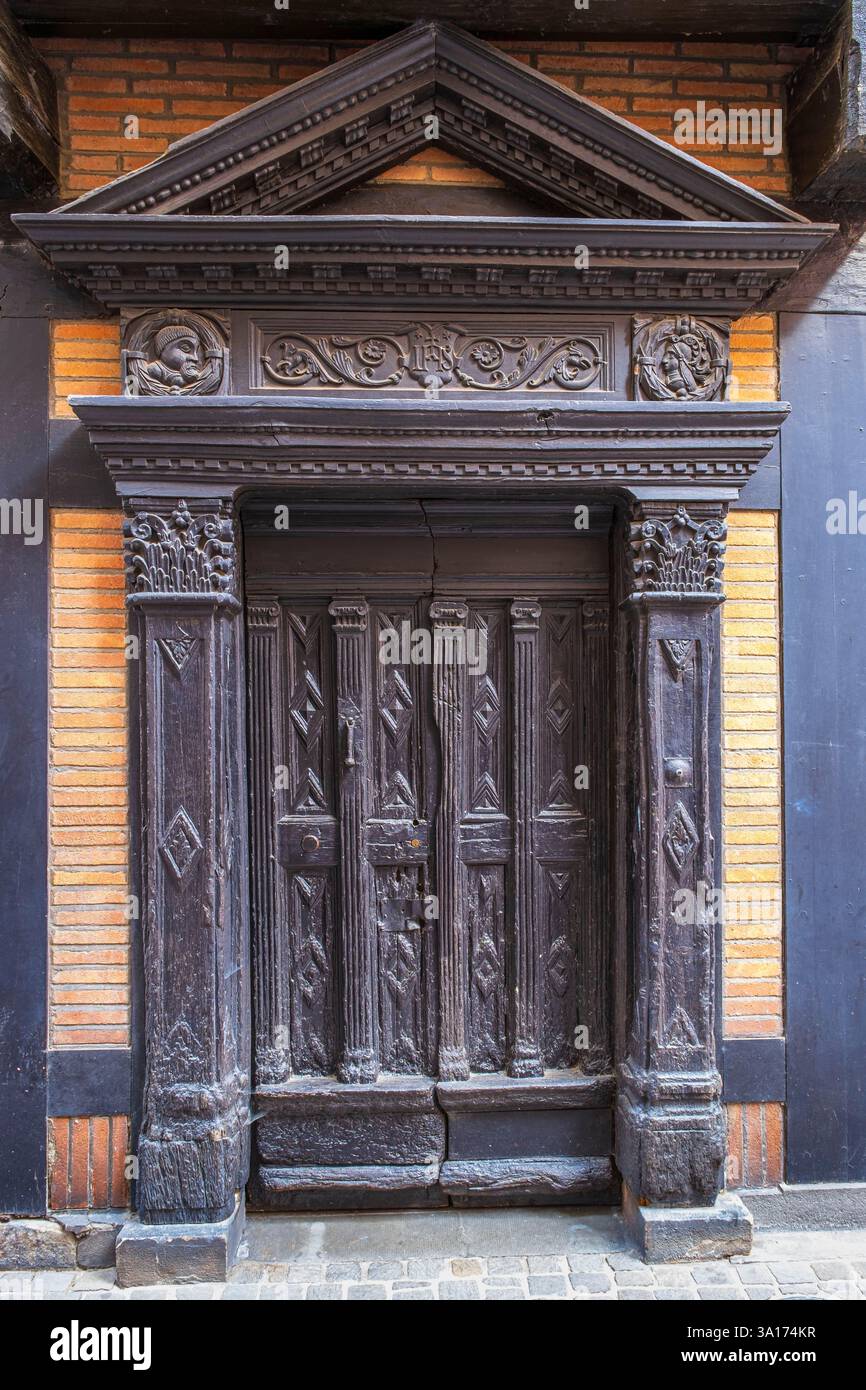France, Tarn, Albi, ville épiscopale d'Albi classée au patrimoine mondial de l'UNESCO, Maison Enjalbert du XVIe siècle Banque D'Images