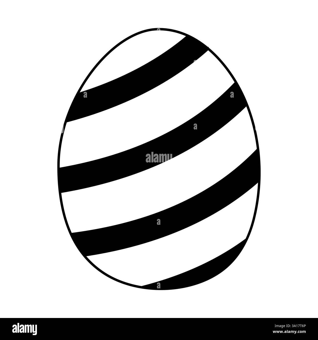 Motif oeuf rayé adapté à la décoration pendant les célébrations festives Illustration de Vecteur