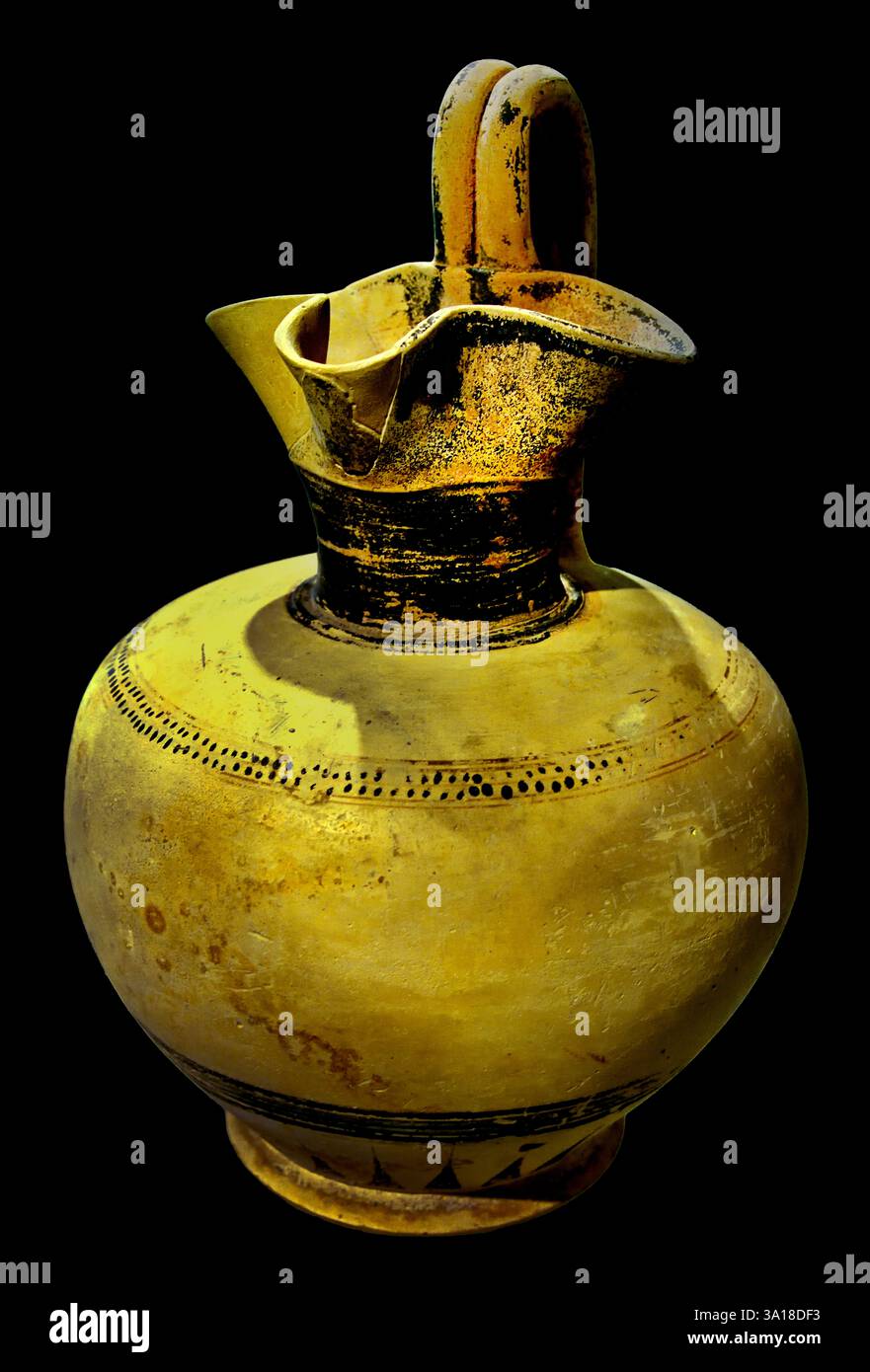 Vase de Corinthe 7ème-6ème BC grec, Grèce, Banque D'Images