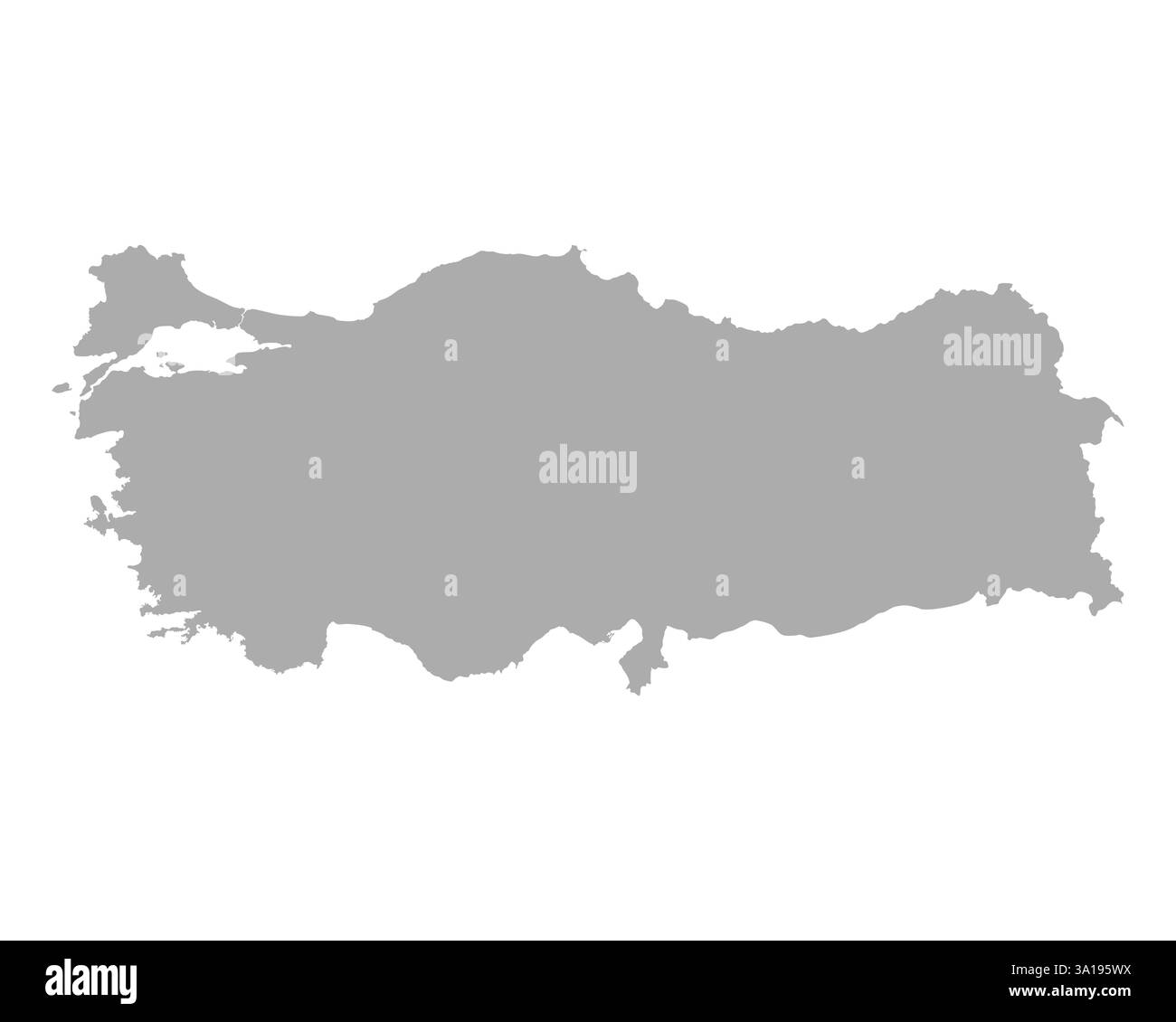 Carte de la Turquie Banque D'Images
