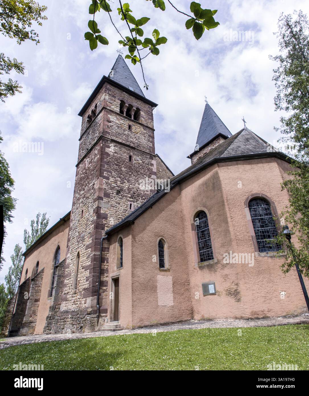 Ancienne église paroissiale de Saint Pierre et Paul, Luxembourg, Echternach Banque D'Images