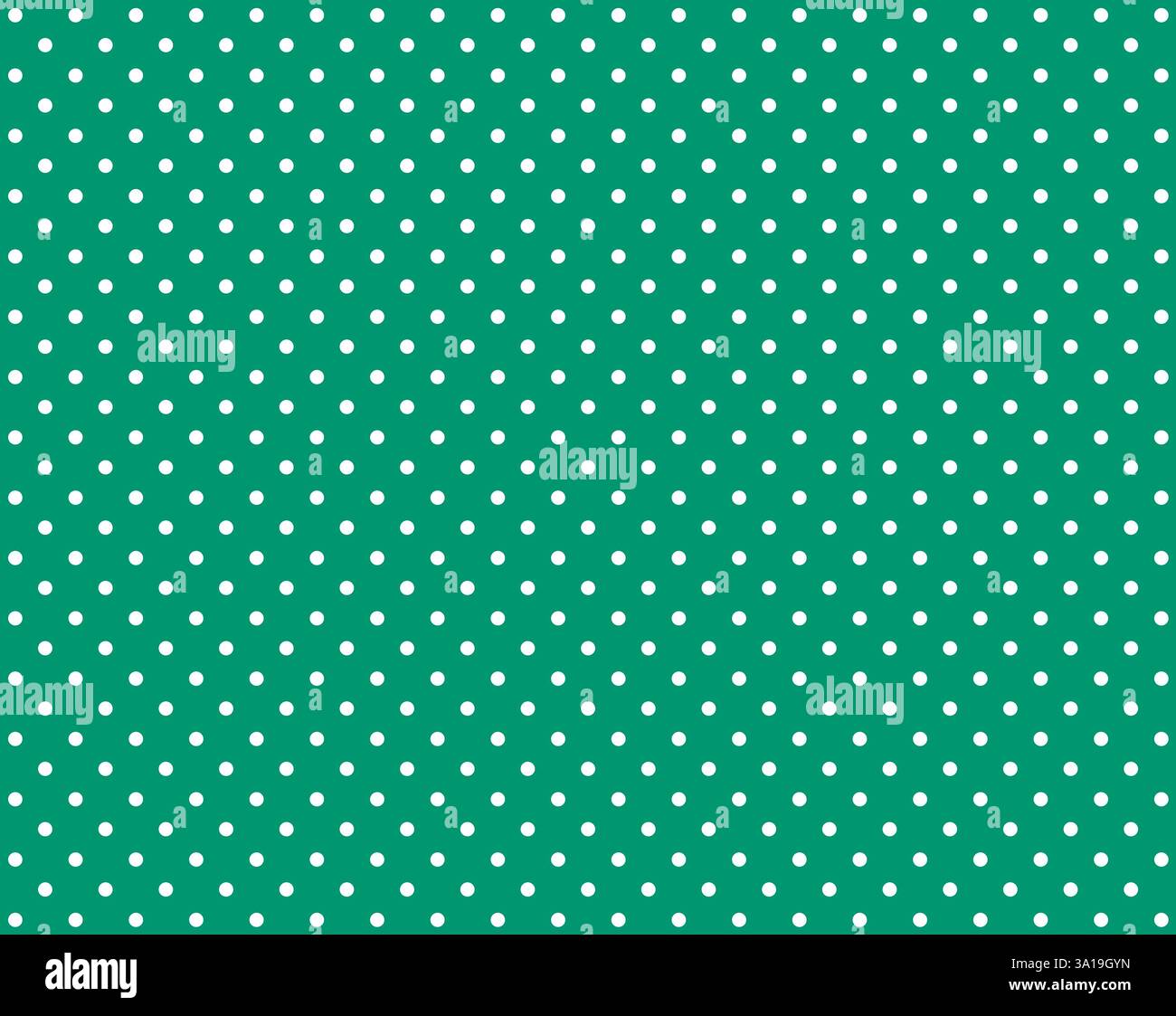 Fond vert sans couture avec des points blancs Banque D'Images