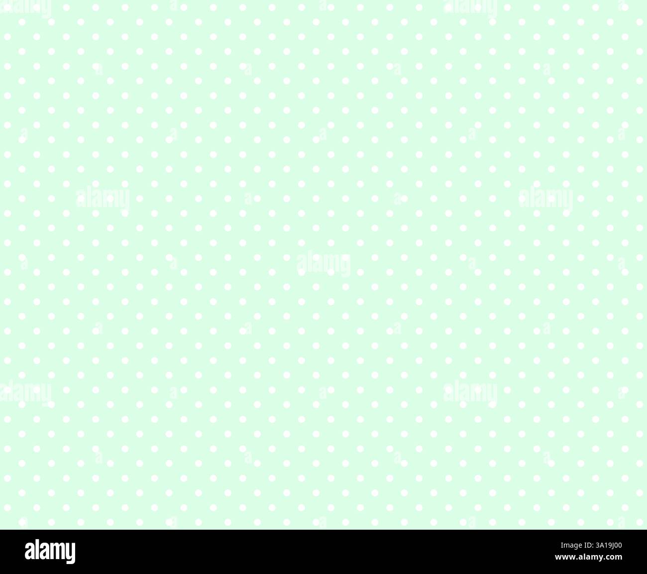 Fond avec zone vert clair et points blancs Banque D'Images