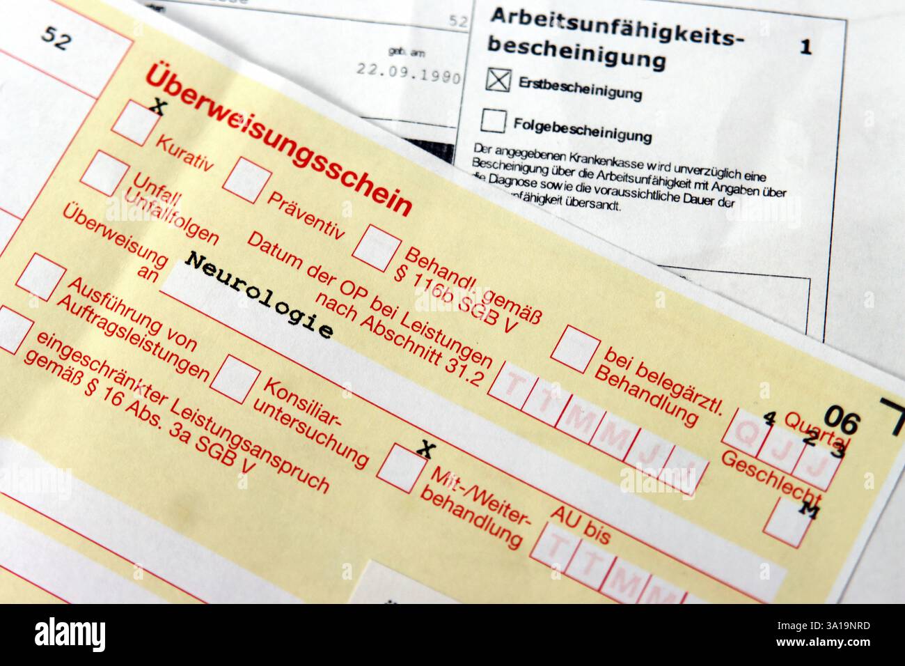 L'orientation au service de neurologie Banque D'Images