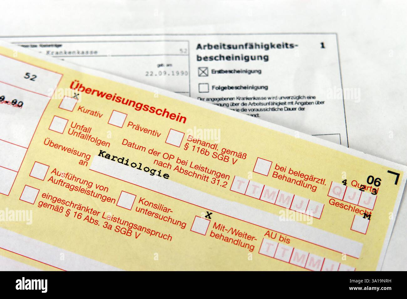 Orientation vers le service de cardiologie Banque D'Images