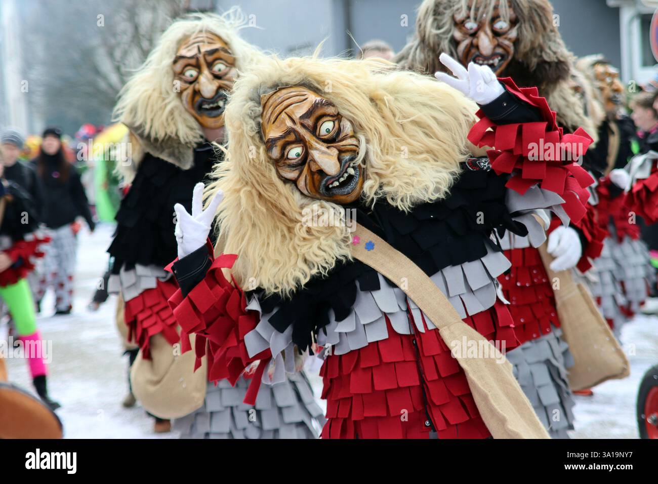 Grand défilé de carnaval Souabe-Alemannique Banque D'Images