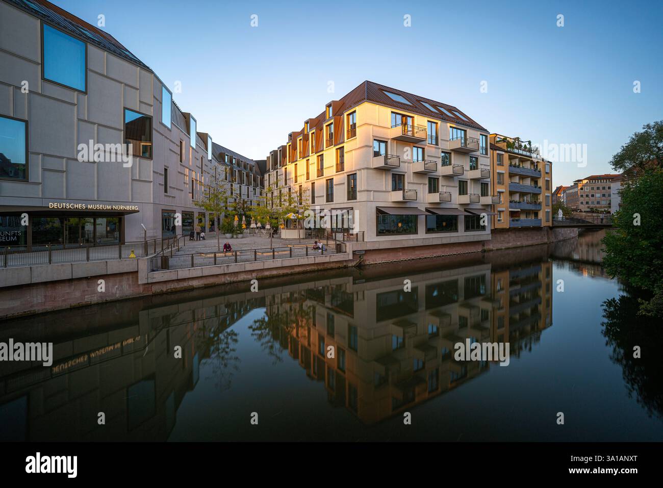 Augustinerhof avec Musée allemand Nuremberg, Bavière, Allemagne Banque D'Images