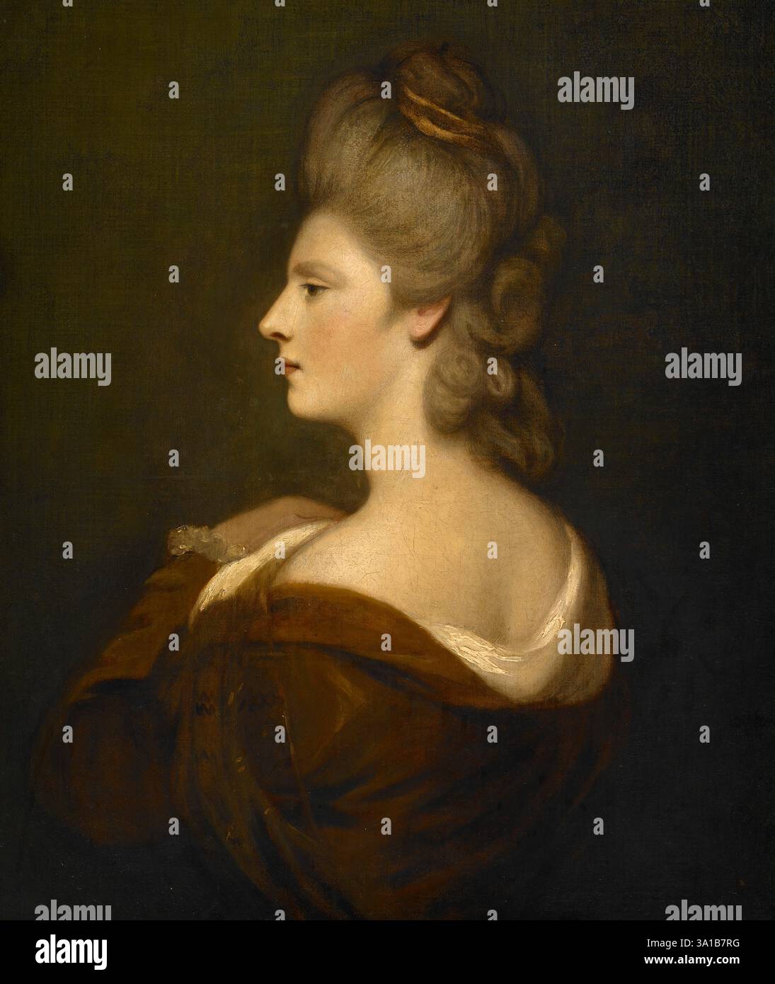 Portrait d'une femme présumée être MRS James Fox, vers 1775-1780. Banque D'Images