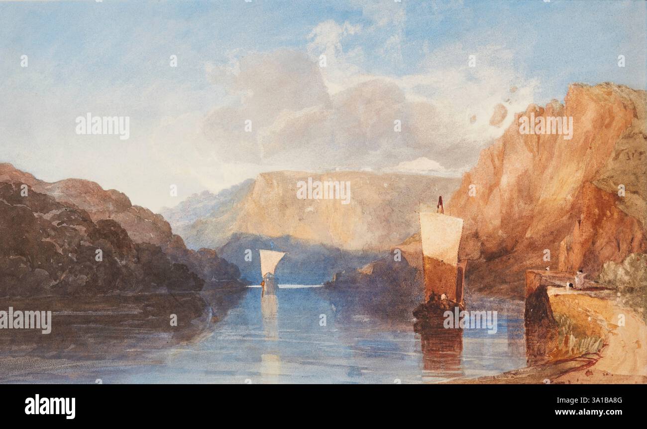 Dynamitage, Vincent's Rock, Clifton, vers 1830. Banque D'Images