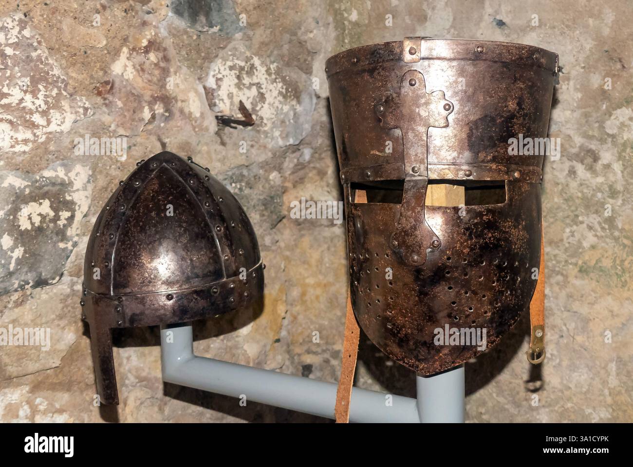 Andalousie en Espagne : visite du Castillo de la Concepción de Cartegena Banque D'Images