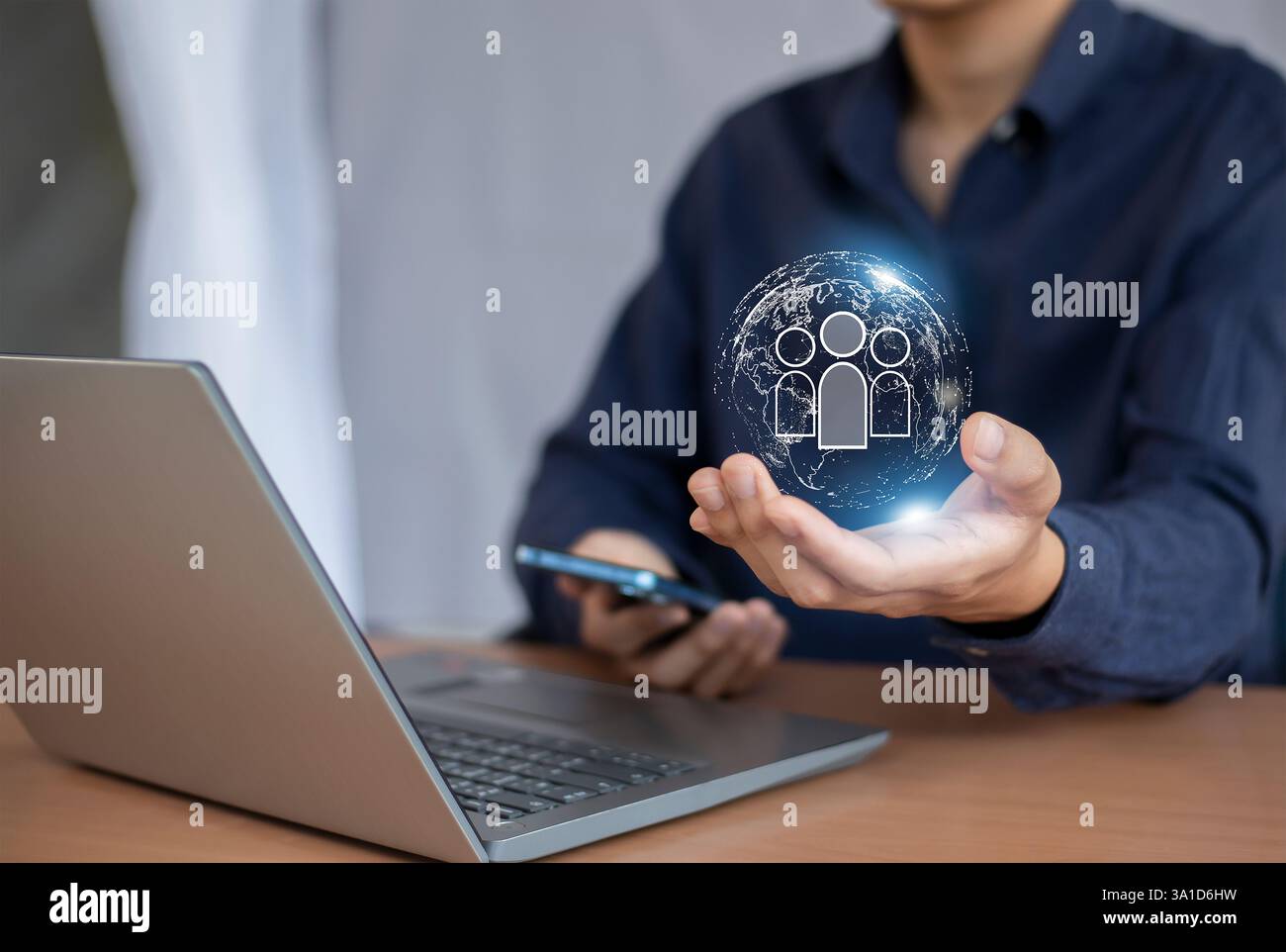 Gestion des ressources humaines, sélection du personnel, concepts de leadership d'entreprise gestion du personnel et recrutement, réseaux sociaux Banque D'Images
