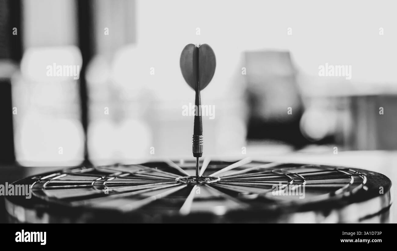 DART est une opportunité et dartboard est la cible et l'objectif.ainsi les deux représentent un défi dans le marketing d'affaires comme concept. Banque D'Images