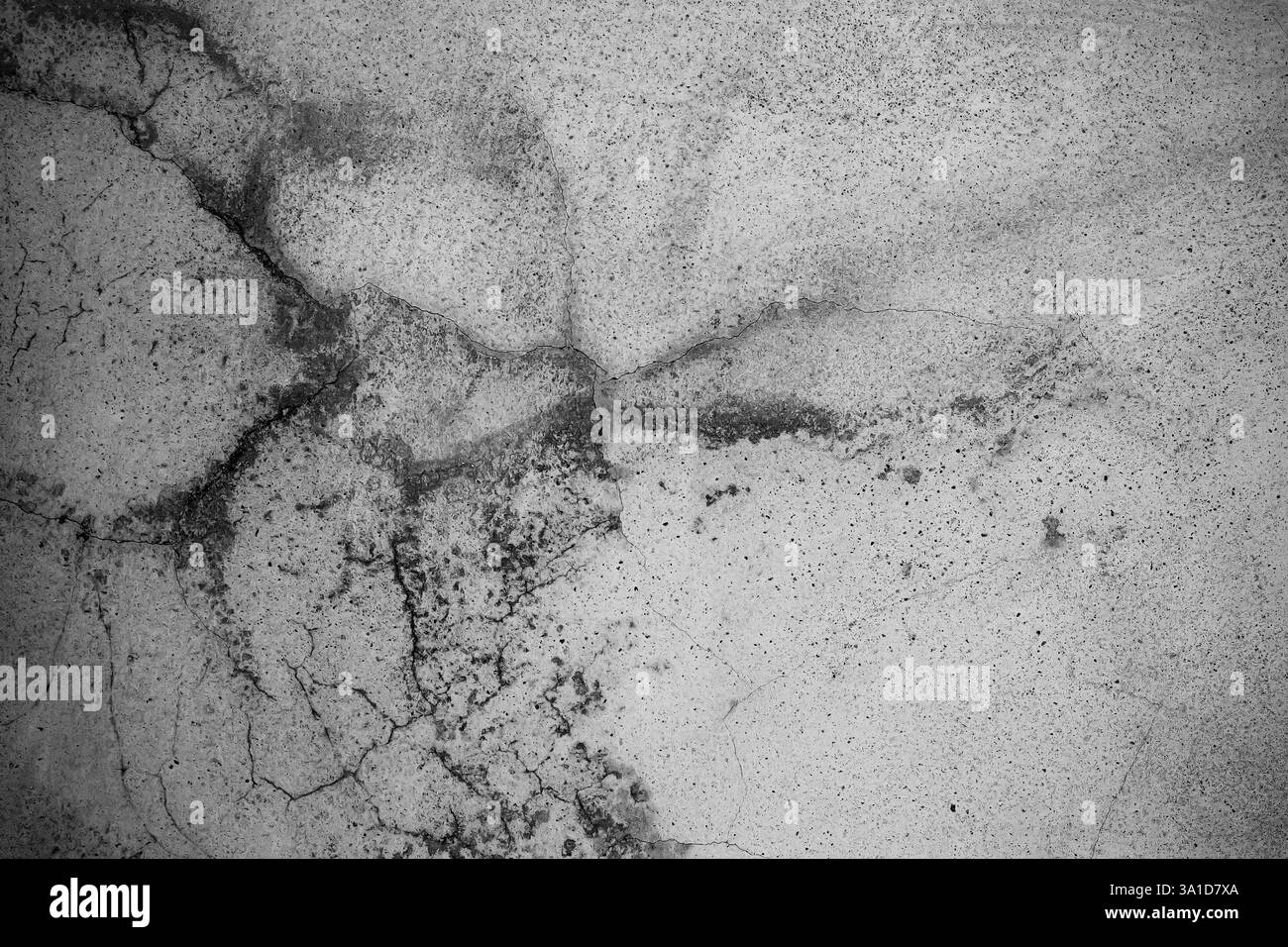 fond de mur en béton texturé noir et blanc Banque D'Images