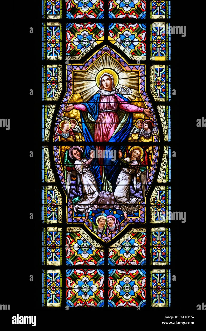 Assomption de la Vierge Marie. L'église de l'Assomption de la Vierge Marie - également connue sous le nom d'église Blumental - à Bratislava, Slovaquie. Banque D'Images