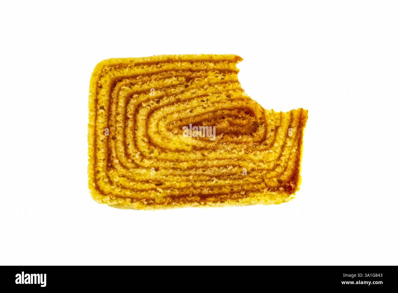 Gâteau roulé traditionnel également connu sous le nom de rouleau suisse, rempli de pâte de goyave, un gâteau typique du Brésil, plus précisément du Pernambuco Banque D'Images