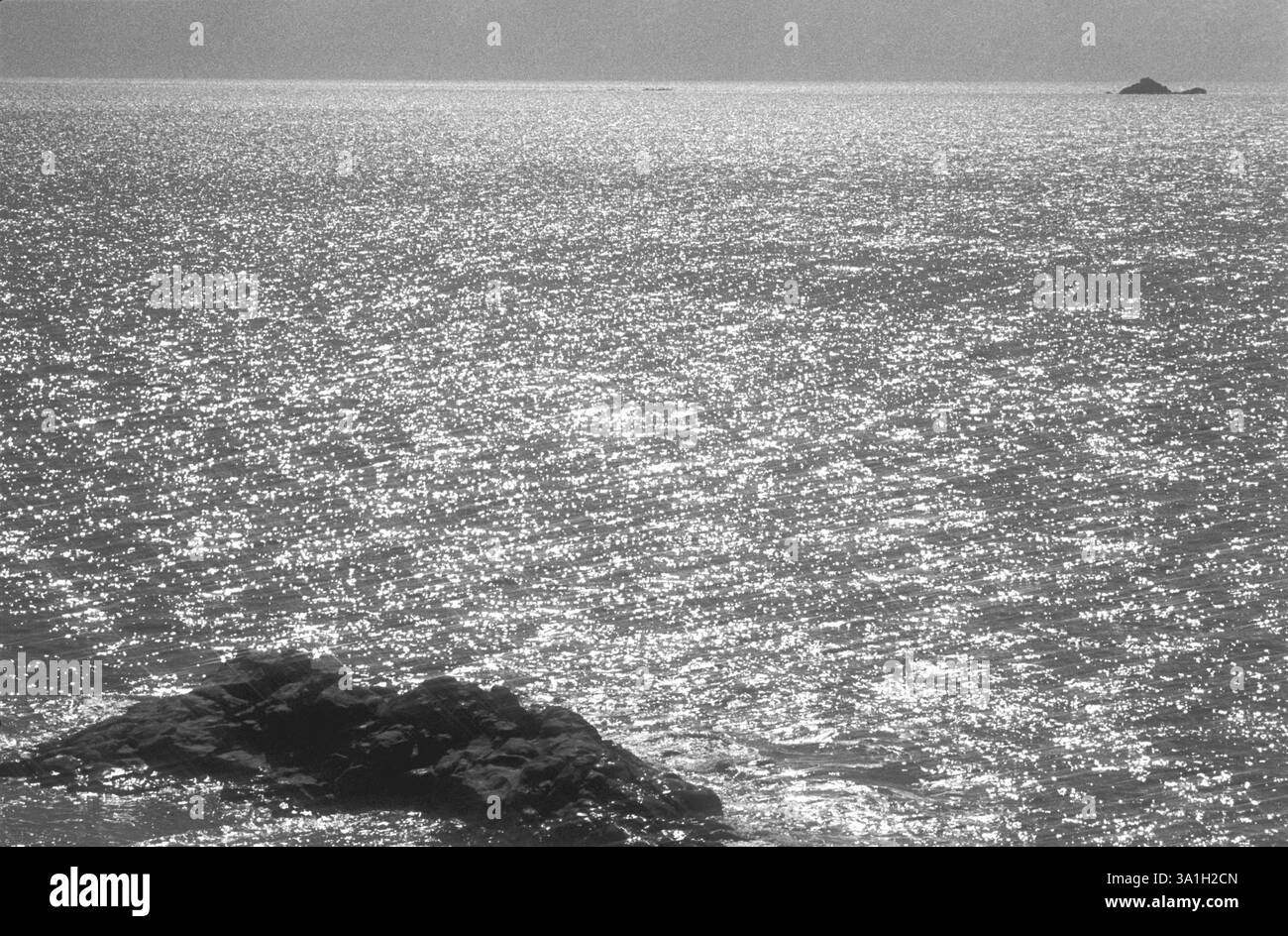 Eaux chatoyantes contre la lumière, Uttan, Maharashtra, Inde, Asie Banque D'Images