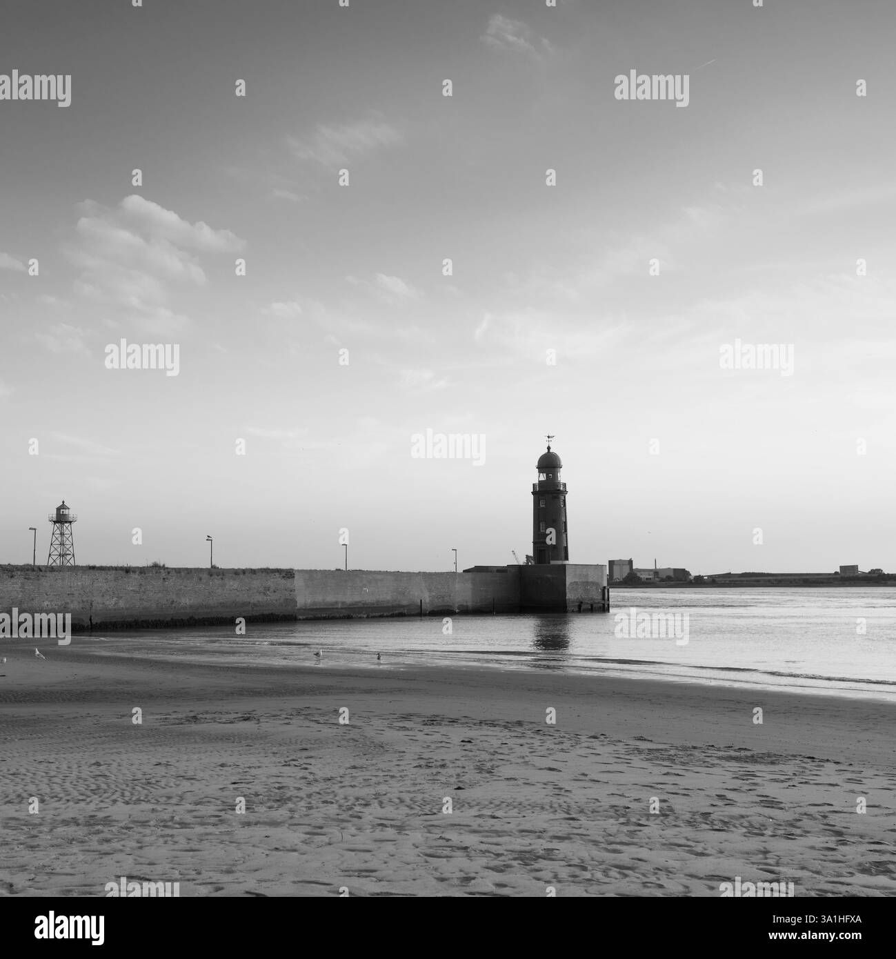 Plage de Bremerhaven Banque D'Images
