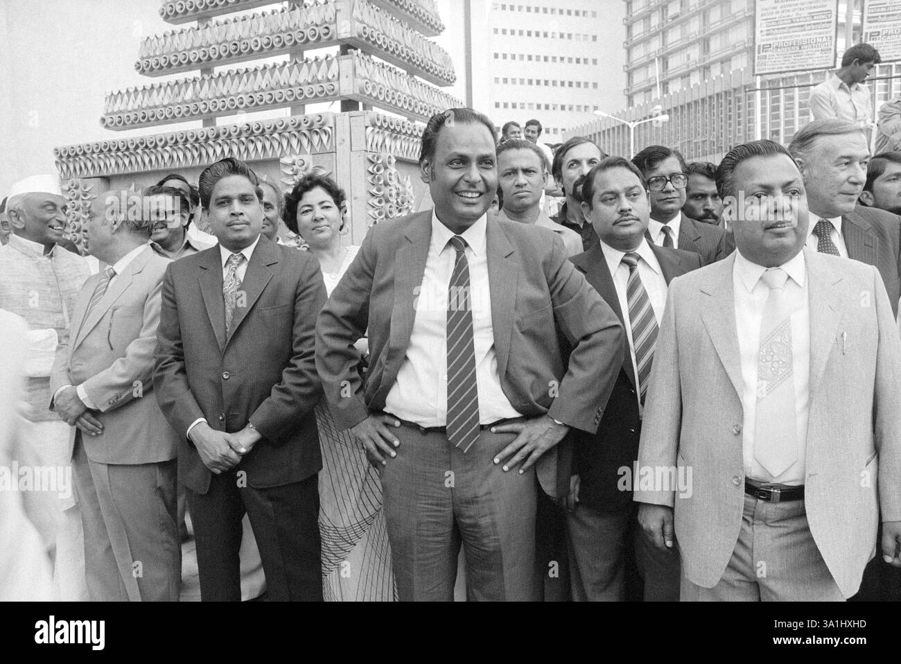 Cérémonie de mariage de Nita Ambani et Mukesh Ambani fils de Dhirubhai Ambani le propriétaire de Reliance industries, Bombay Now Mumbai, Maharashtra, Inde NO M. Banque D'Images