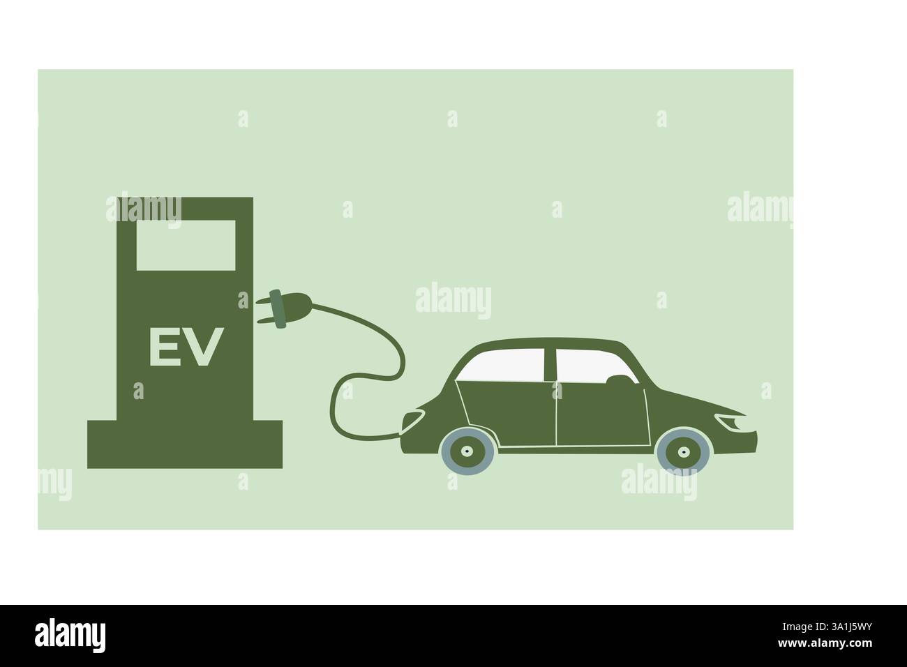 Icône de station de charge de véhicule électrique : conception de transport écologique. Illustration de Vecteur Icône de station de charge de véhicule électrique : conception de transport écologique. Illustration de Vecteur