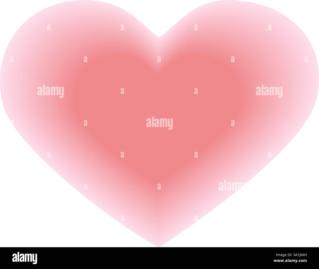 Forme de coeur floue dans le style y2k. Dégradé élément d'amour tendance pour carte de voeux et affiche pour la Saint-Valentin. Illustration de Vecteur