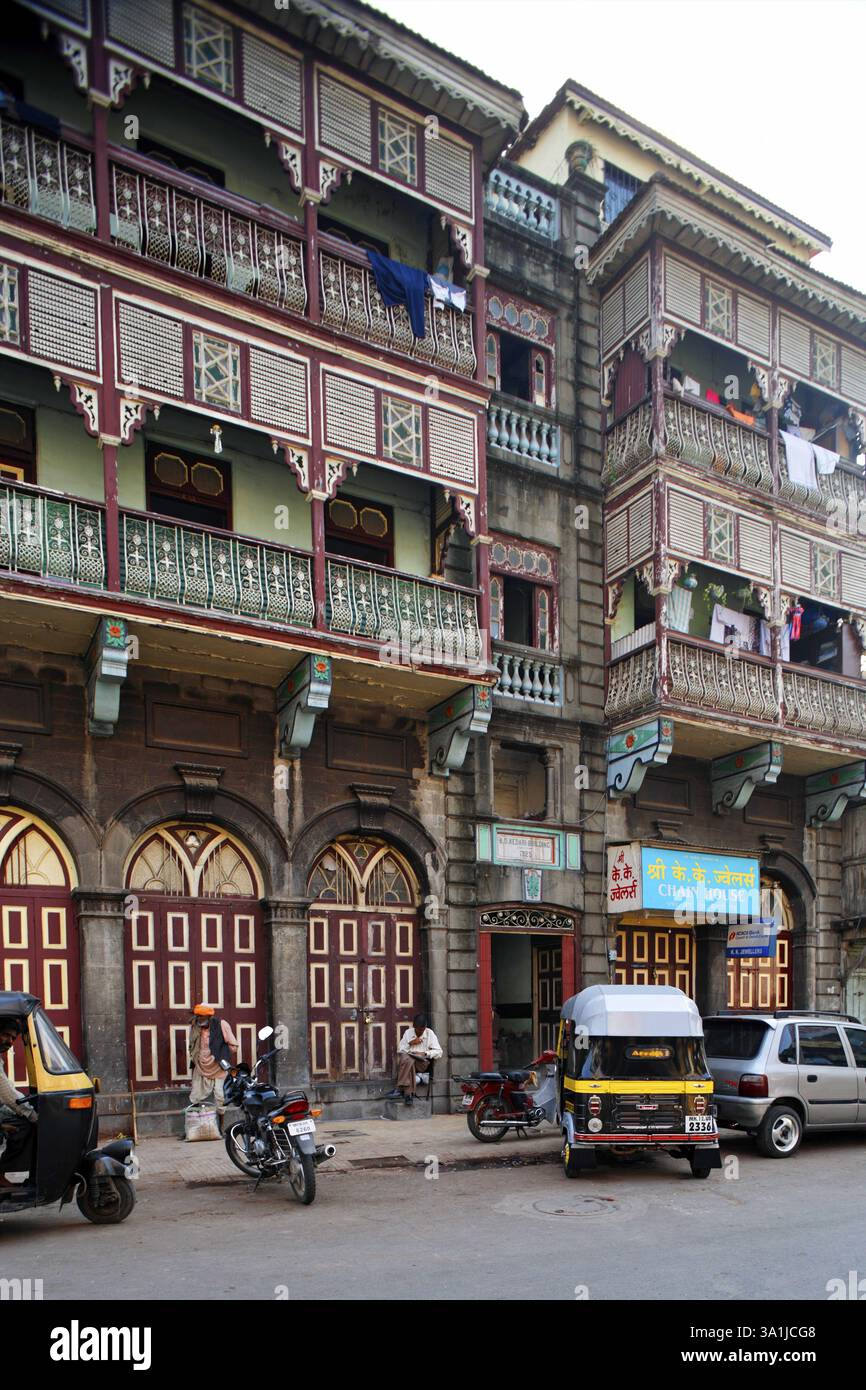 Maison ancienne, Pune, Maharashtra, Inde, Asie Banque D'Images