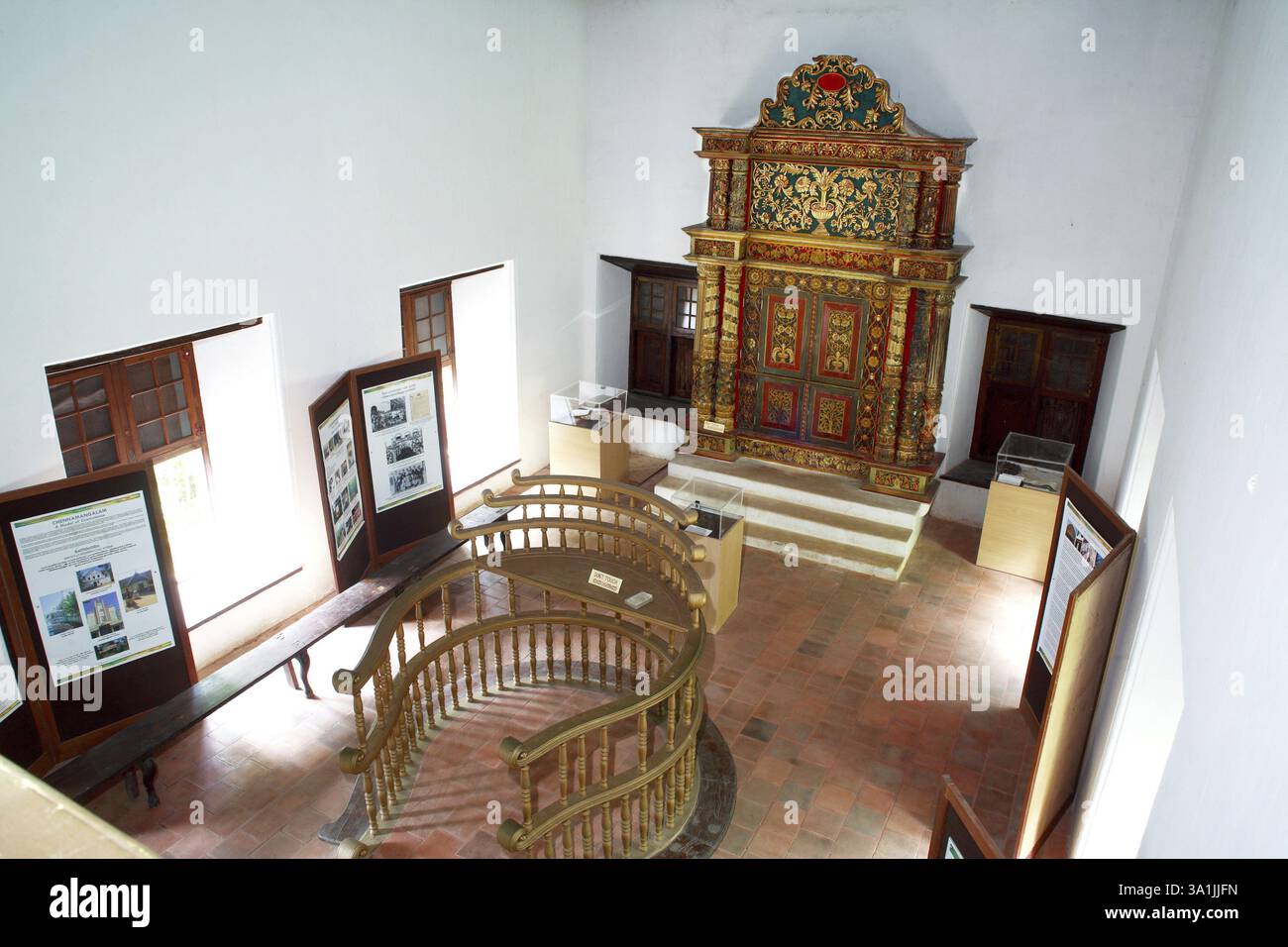 Synagogue de Chennamangalam, Cochin, Kerala, Inde, Asie Banque D'Images