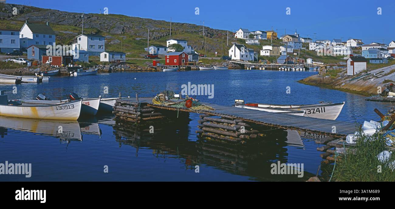 Greenspond, village de pêcheurs, jetée, port de pêche, bateaux de pêche, terre-Neuve, Canada, Amérique du Nord Banque D'Images