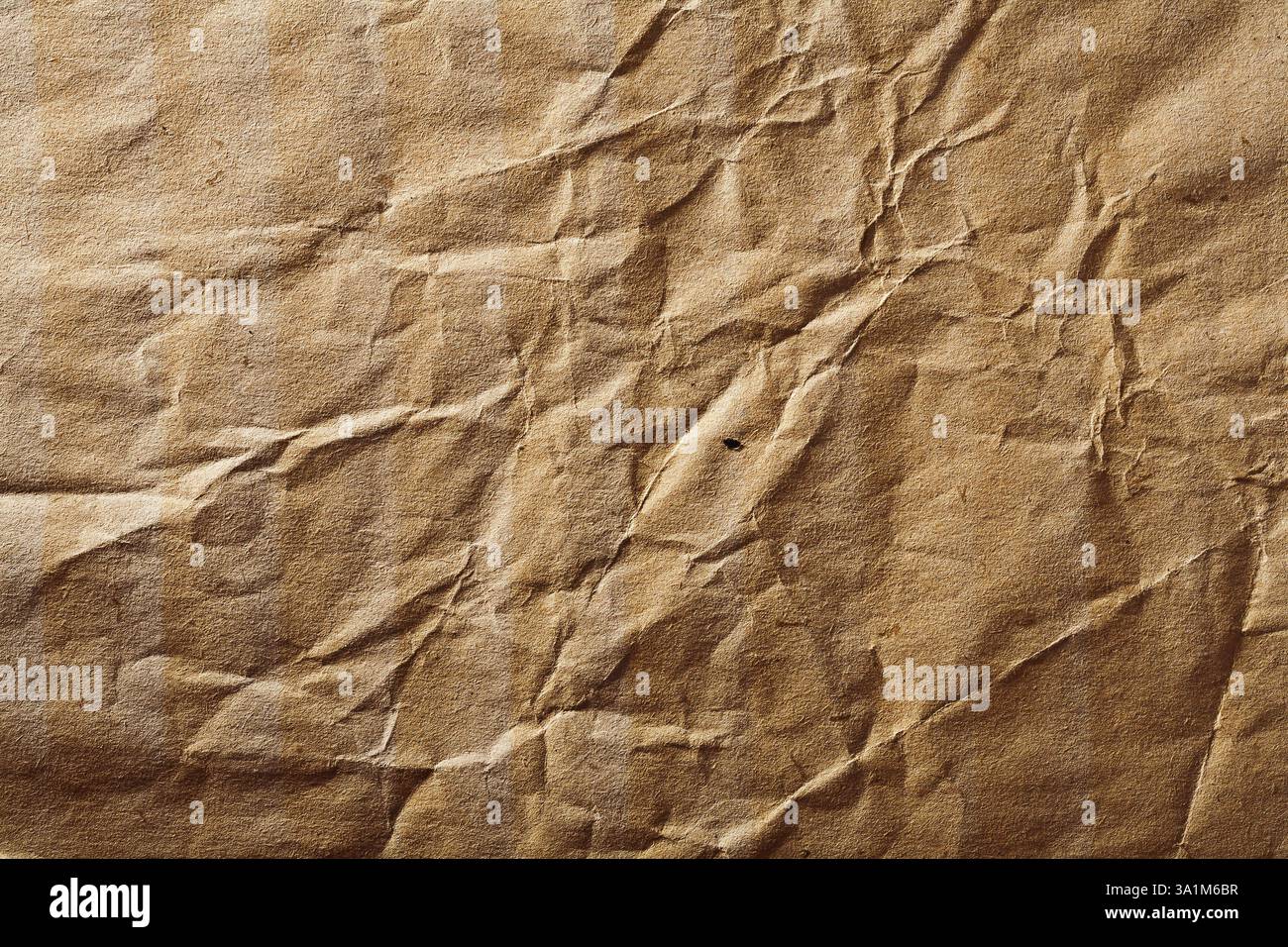 La texture du papier froissé vieux Banque D'Images