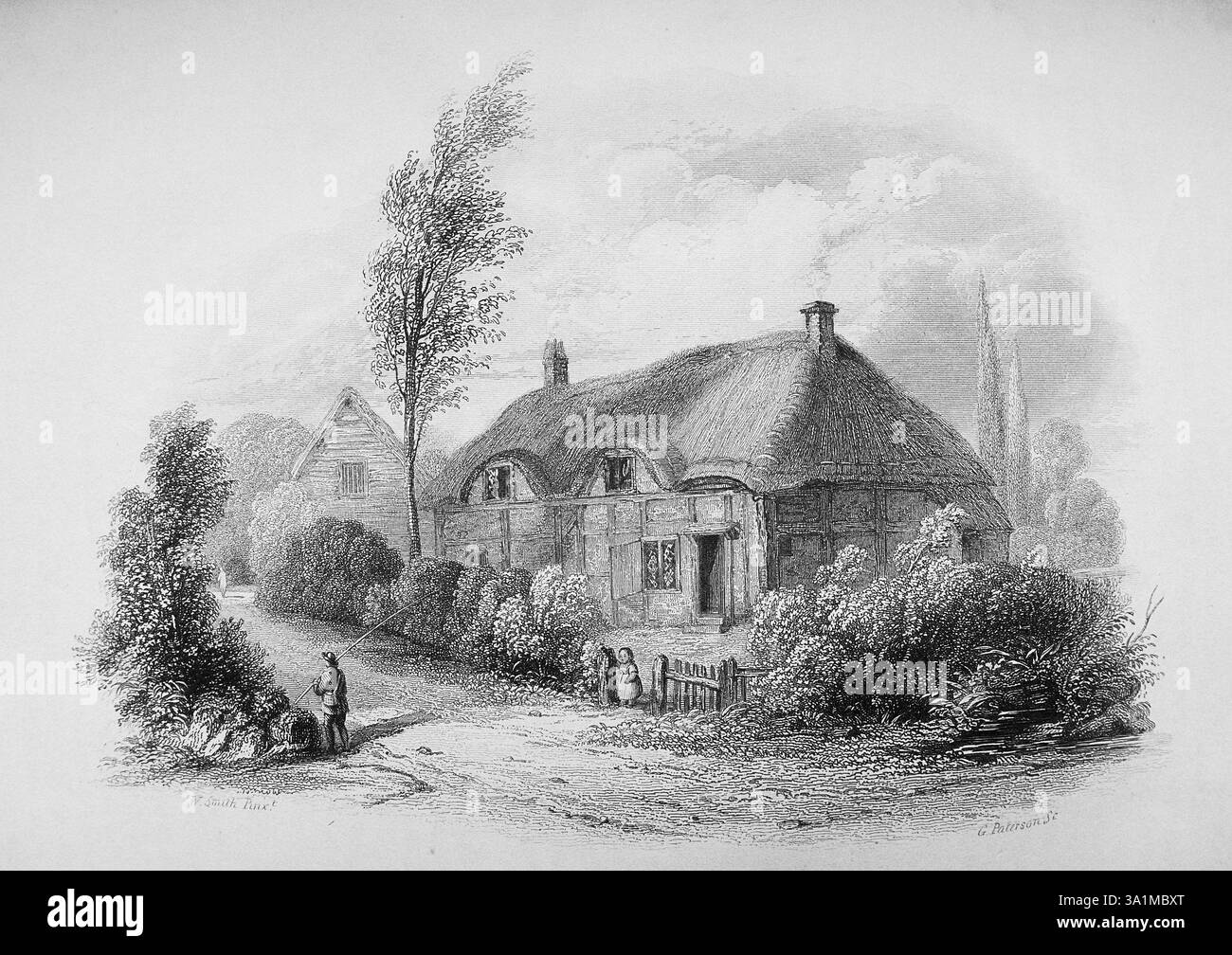 Illustration, agriculture, culture, extérieur, agriculteur, ferme, biologie, représentation, jardin, jardinage, jardinage, historique, illustration, cour de ferme, c Banque D'Images