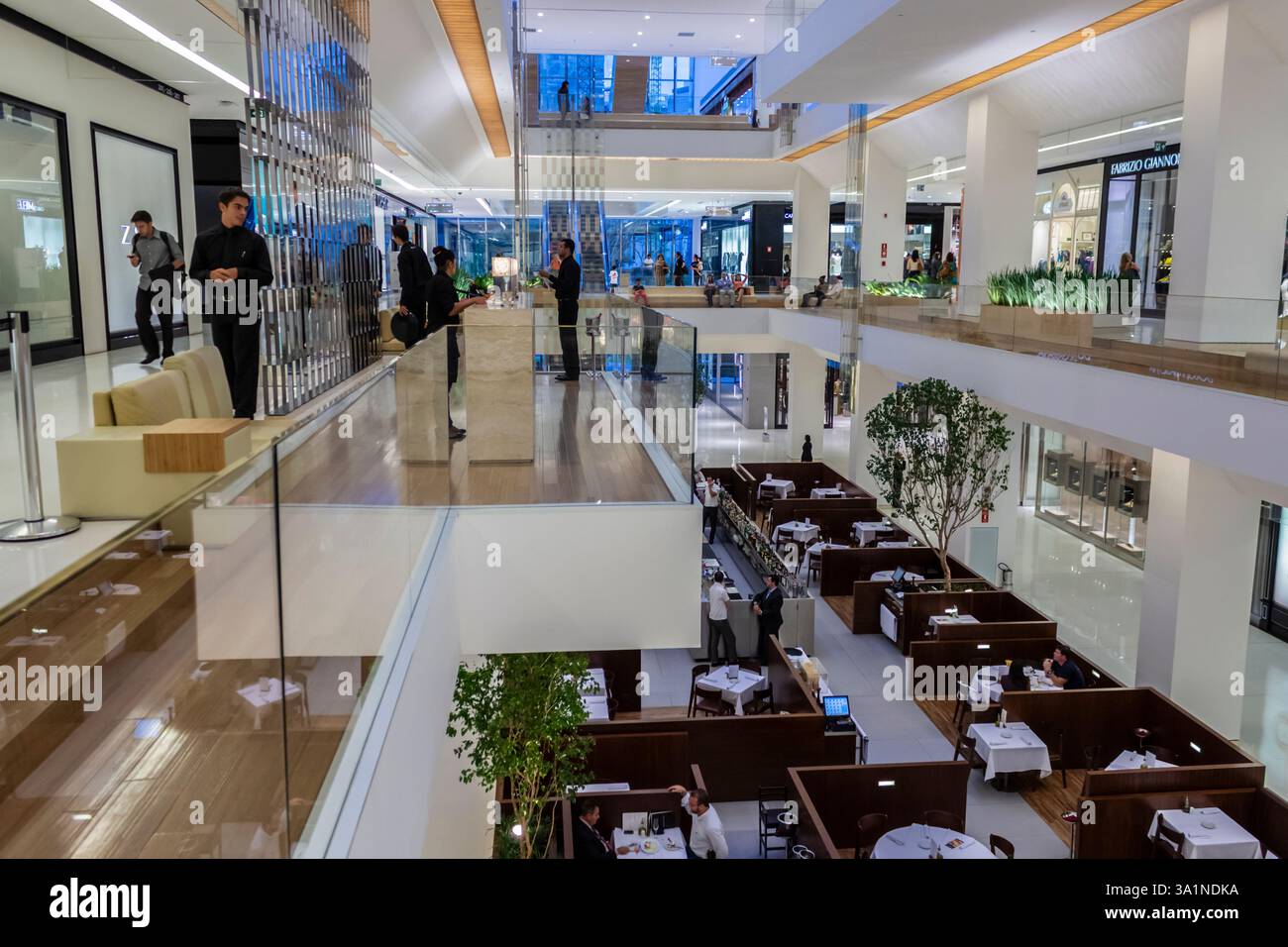 Sao Paulo, Brésil, 15 mars 2013. Intérieur du centre commercial JK Iguatemi, dans le quartier Vila Olimpia de Sao Paulo. Ce centre commercial offre des services de... Banque D'Images