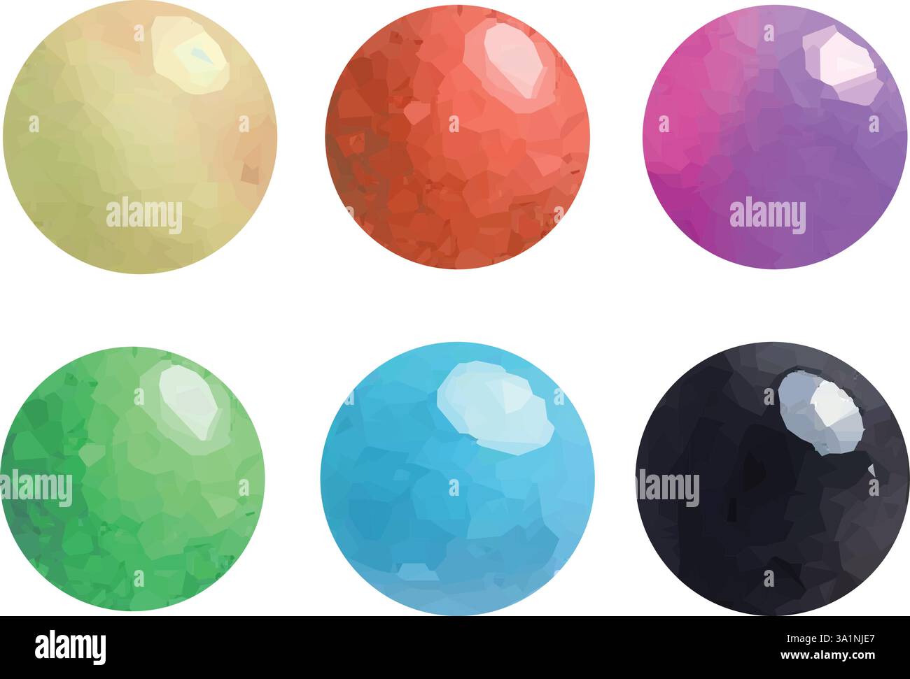 Ensemble vectoriel de nuances d'aquarelle Illustration de Vecteur