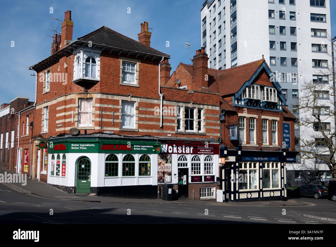 Bull Ring, produit John`s, Worcester, Worcestershire, England, ROYAUME-UNI Banque D'Images