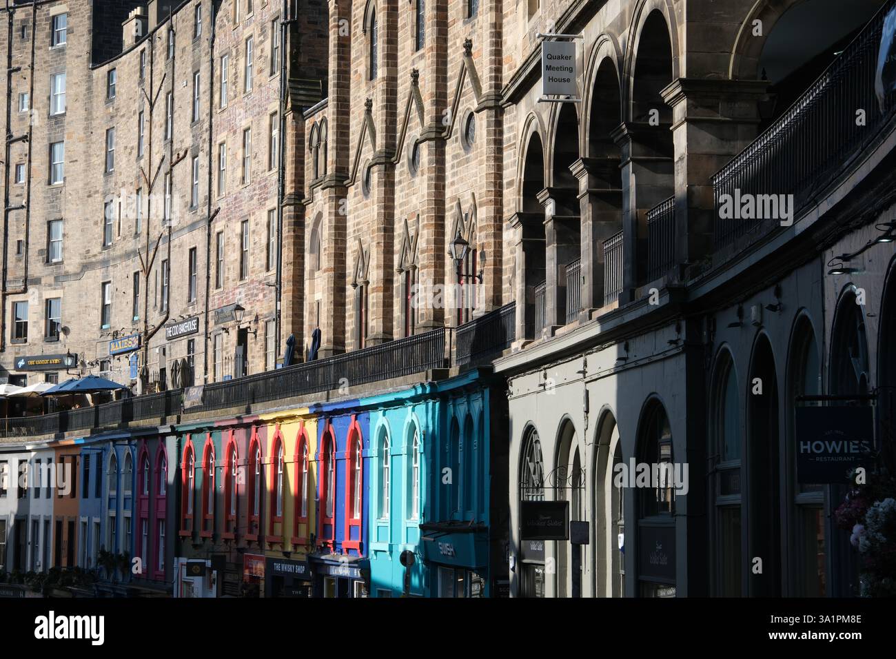 Victoria Street, la rue la plus photographiée d'Édimbourg Banque D'Images