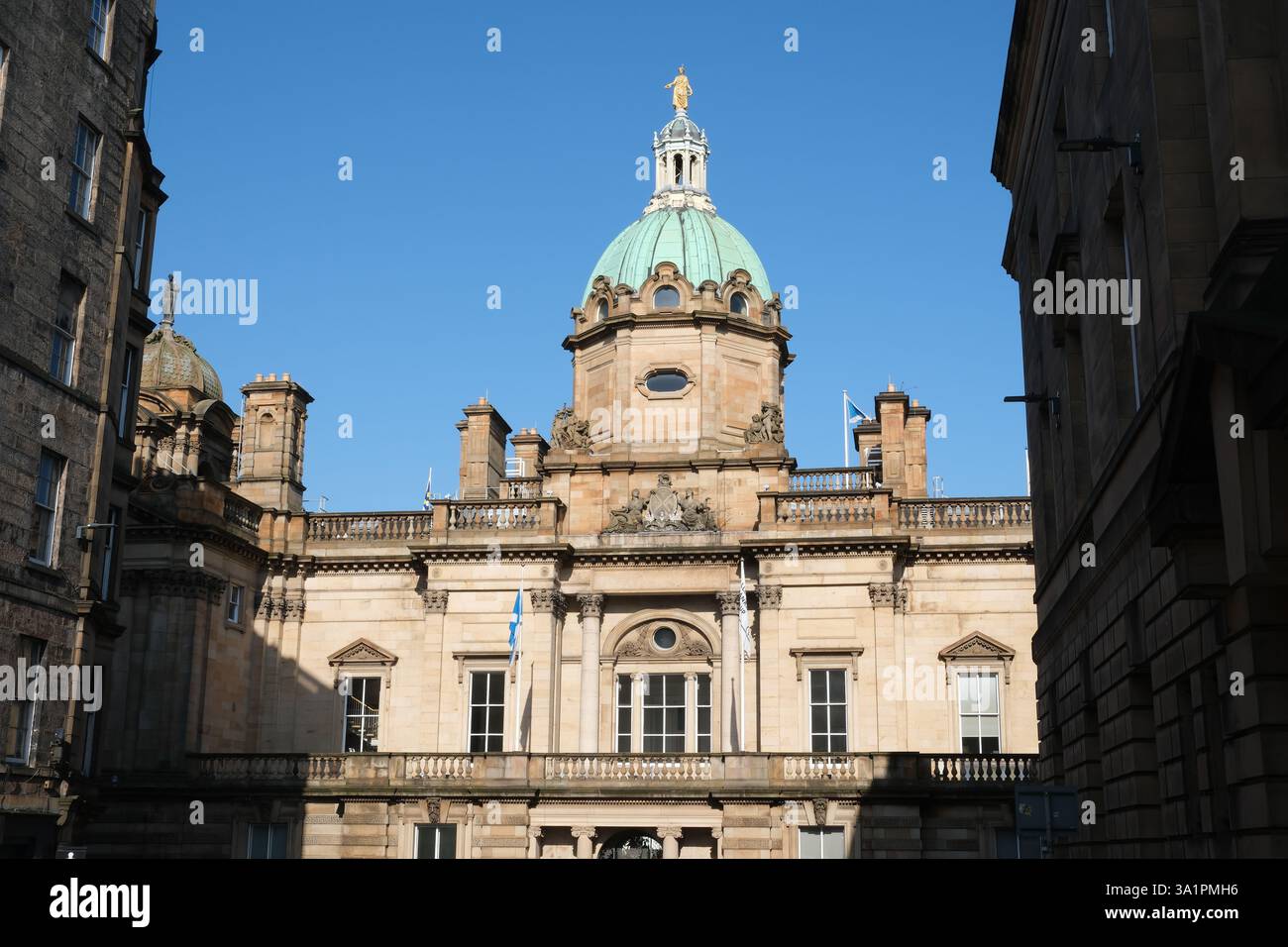 Bâtiment du siège social de la Banque d'Écosse sur le Mound Edinburgh, Écosse, Royaume-Uni Banque D'Images